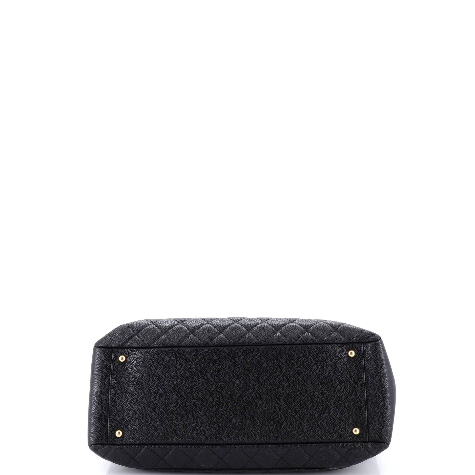 Grand Shopping Tote Quilted Caviar XL