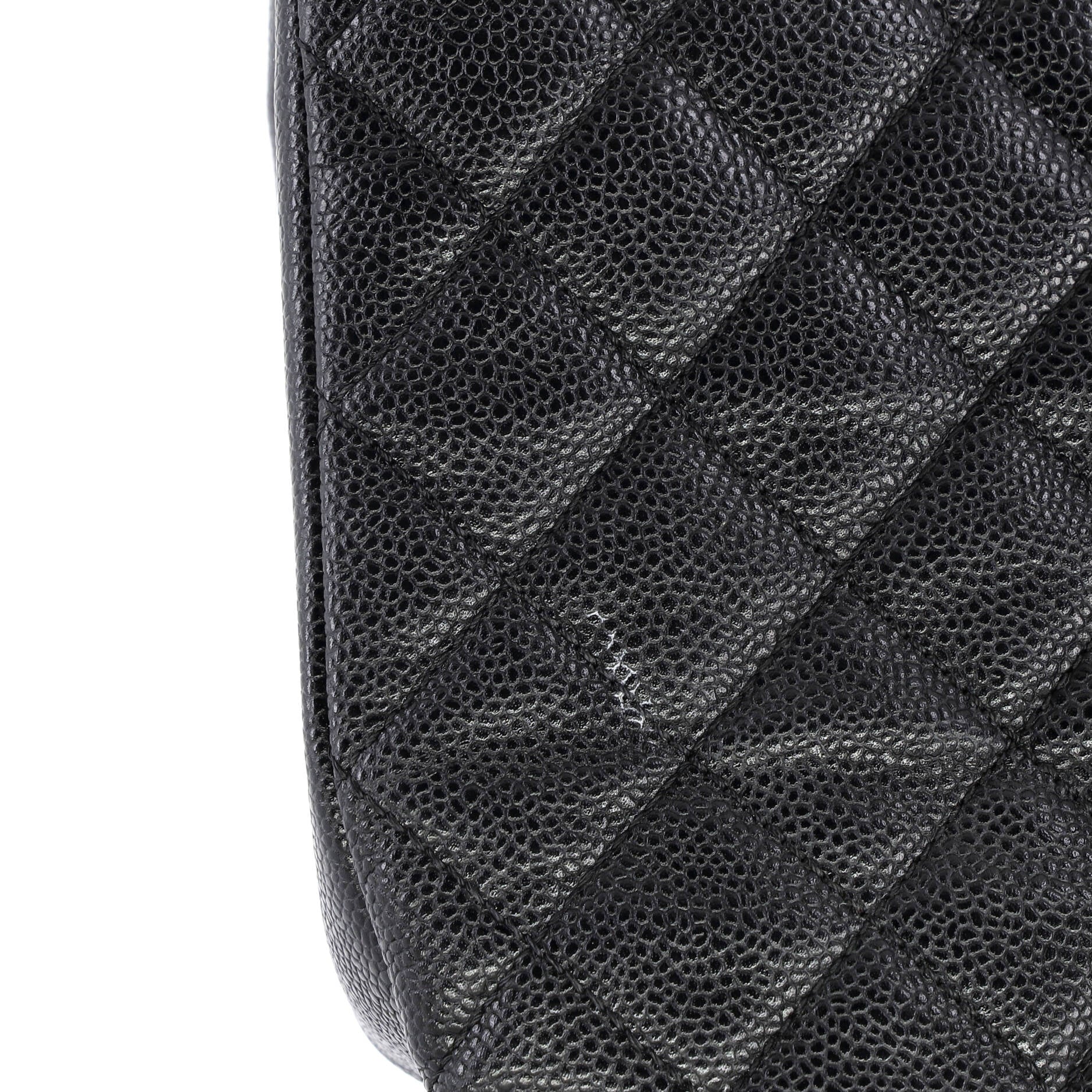 Grand Shopping Tote Quilted Caviar XL