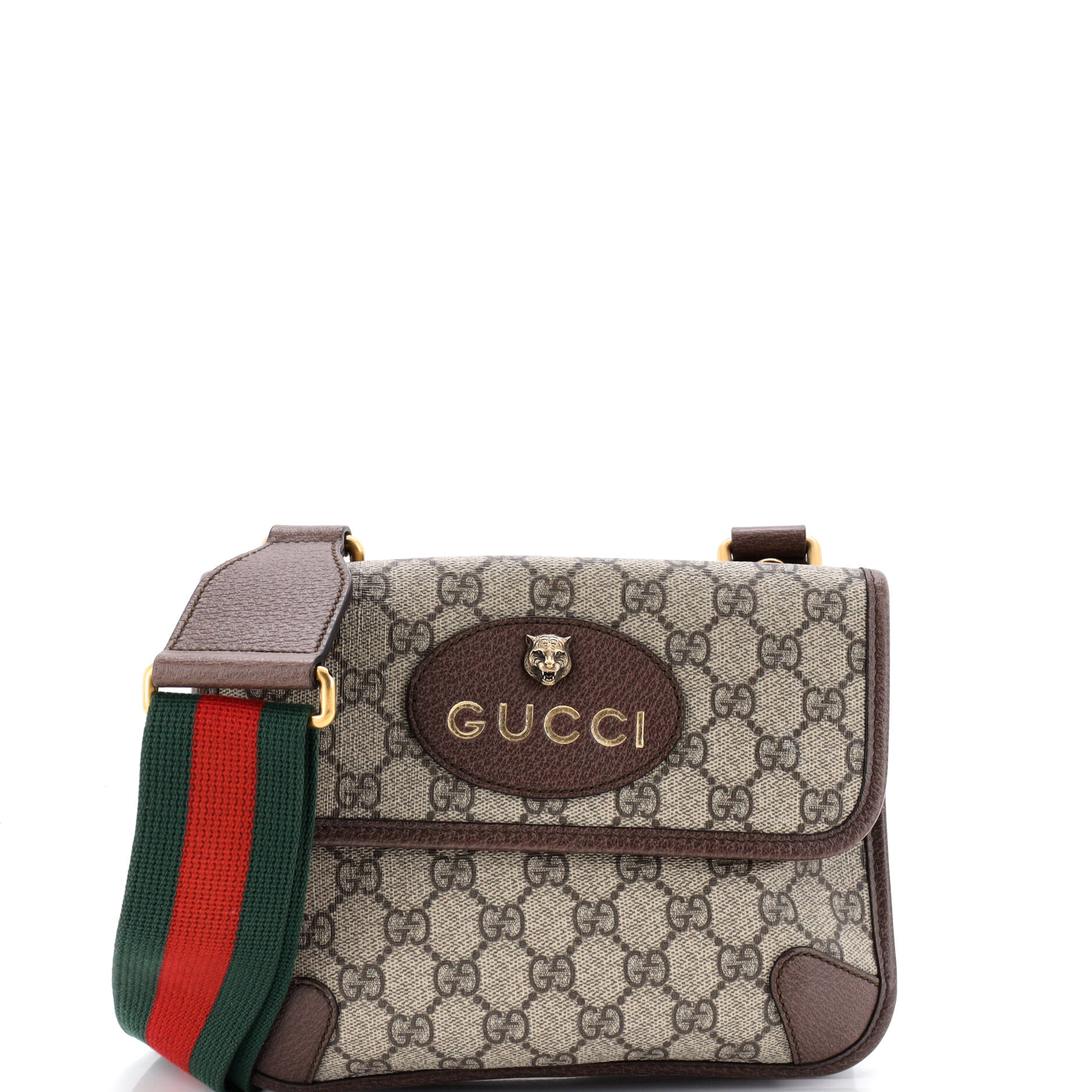 Neo Vintage Flap Messenger GG Coated Canvas Small