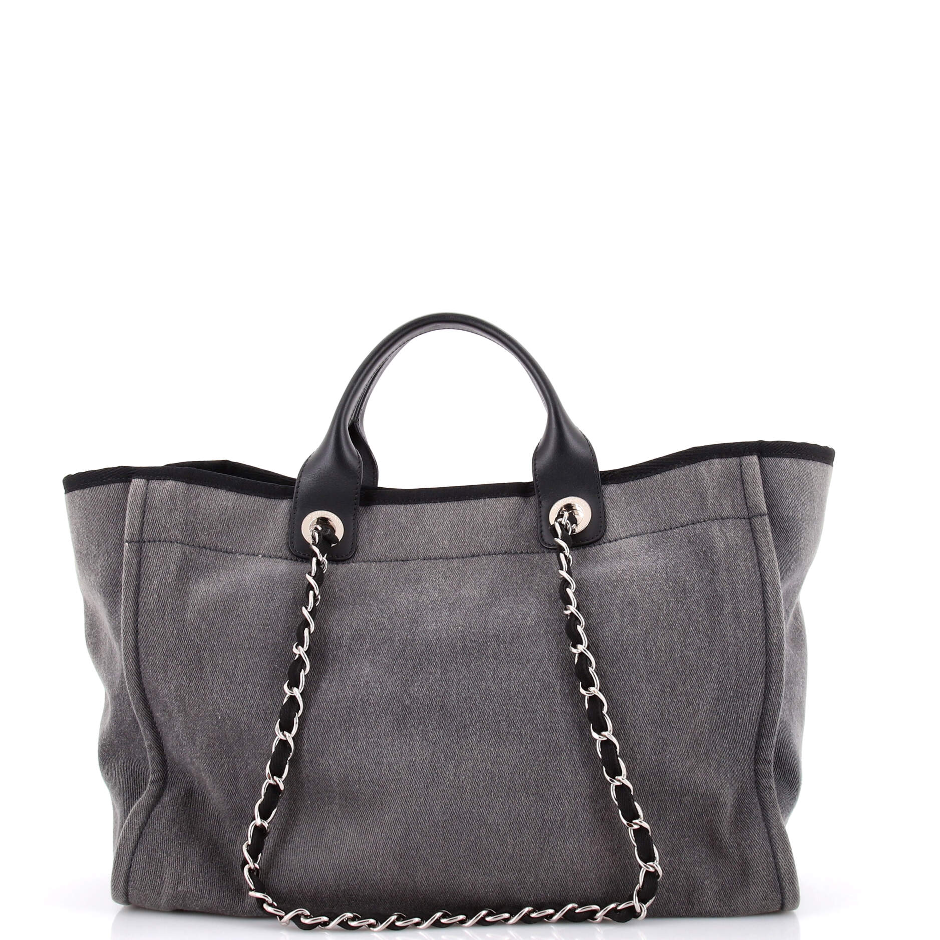 Deauville Tote Canvas with Sequins Medium
