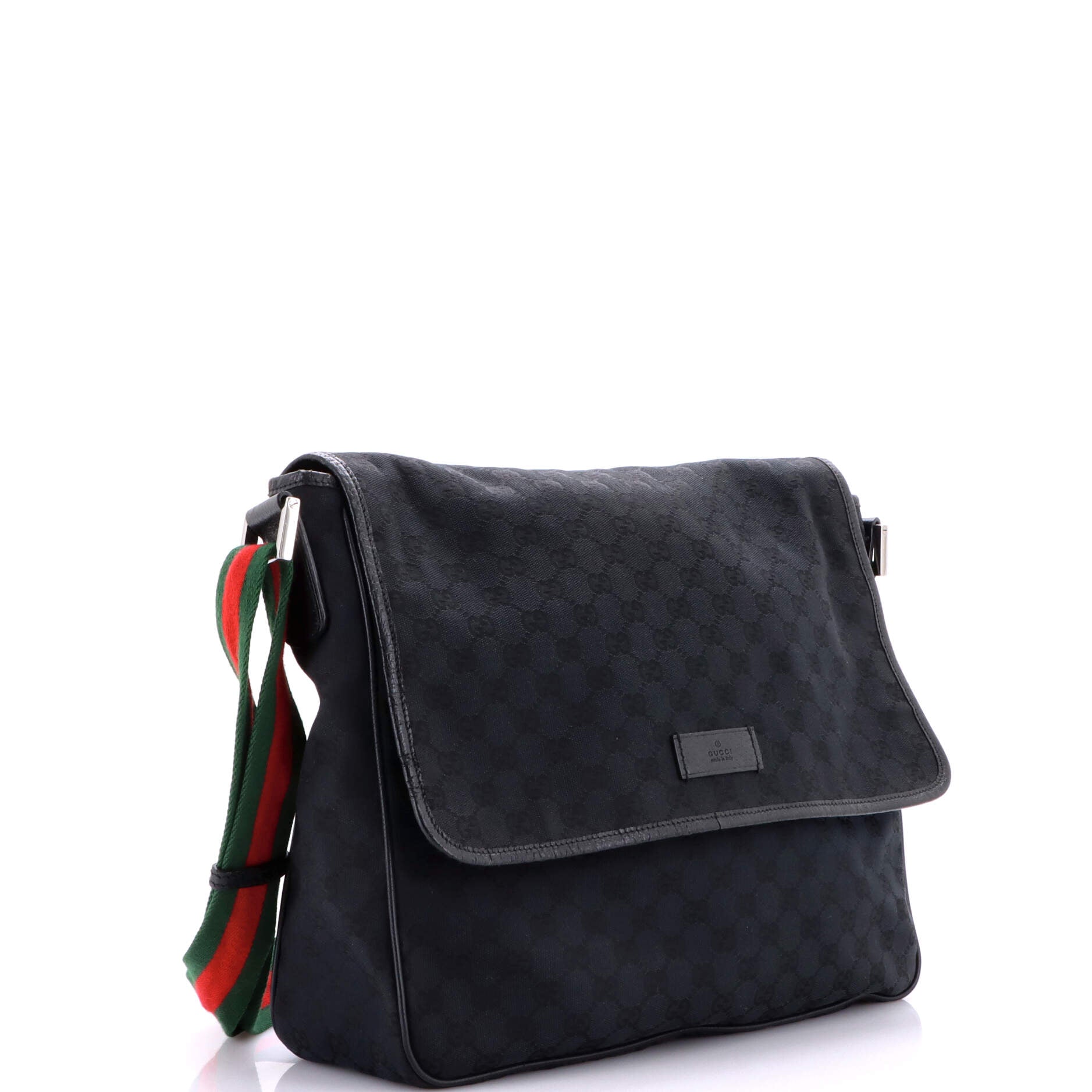 Web Strap Flap Messenger GG Canvas Medium