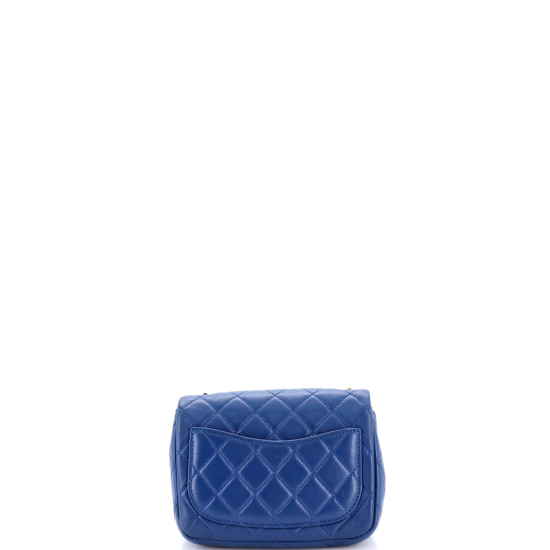 Pearl Crush Square Flap Bag Quilted Lambskin Mini
