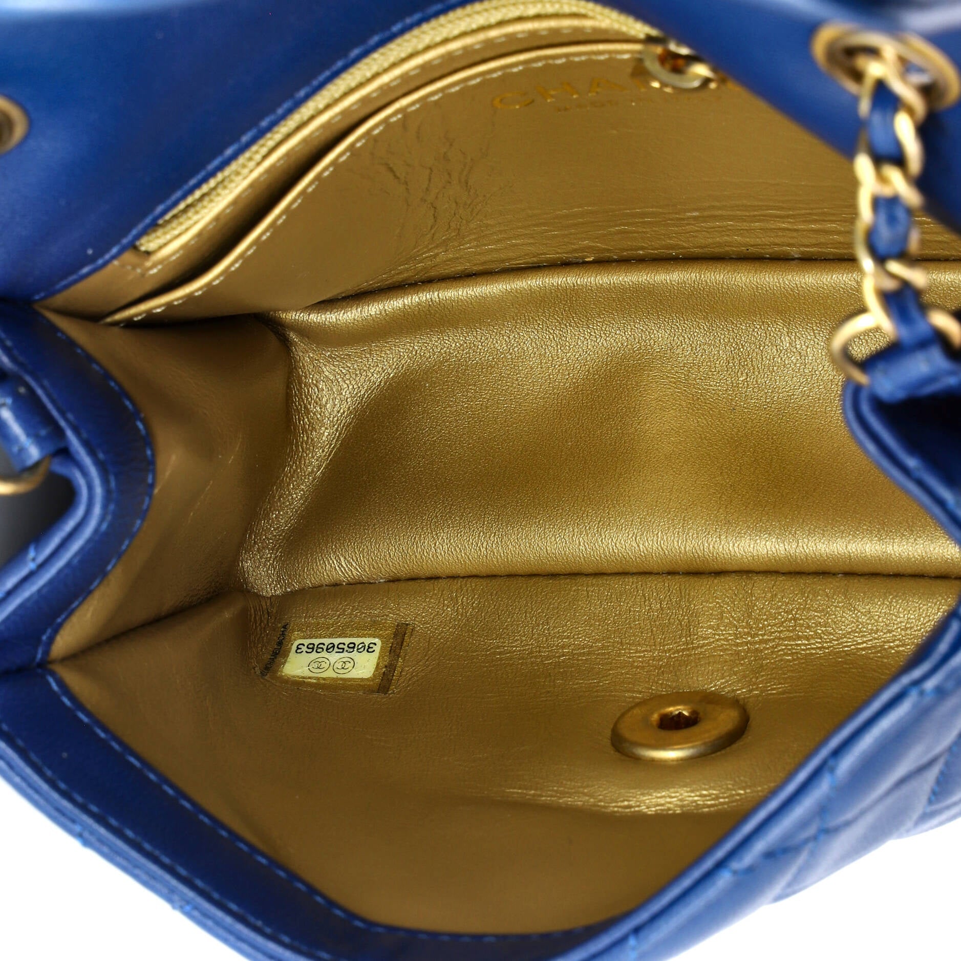 Pearl Crush Square Flap Bag Quilted Lambskin Mini