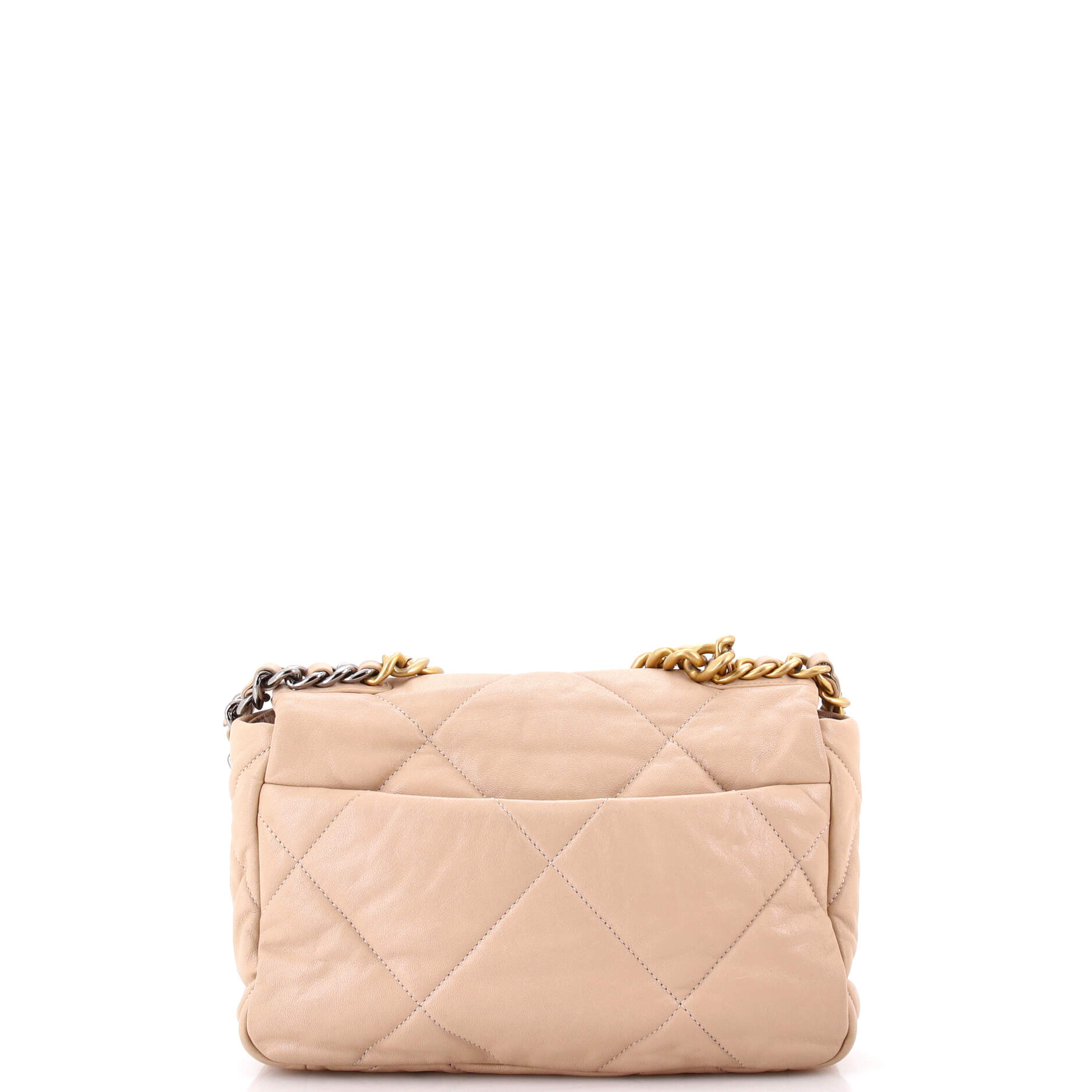 19 Flap Bag Quilted Leather Medium