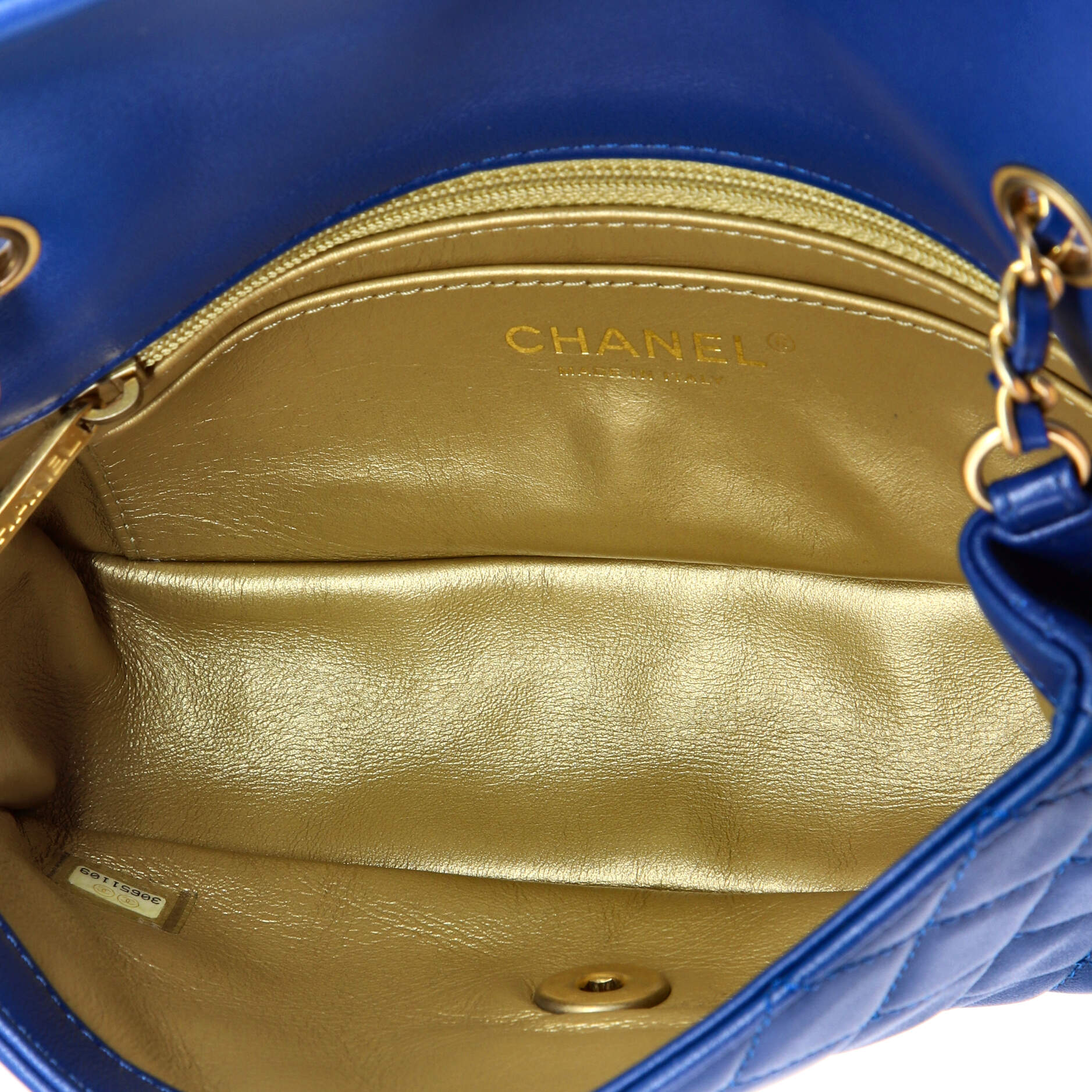 Pearl Crush Flap Bag Quilted Lambskin Mini
