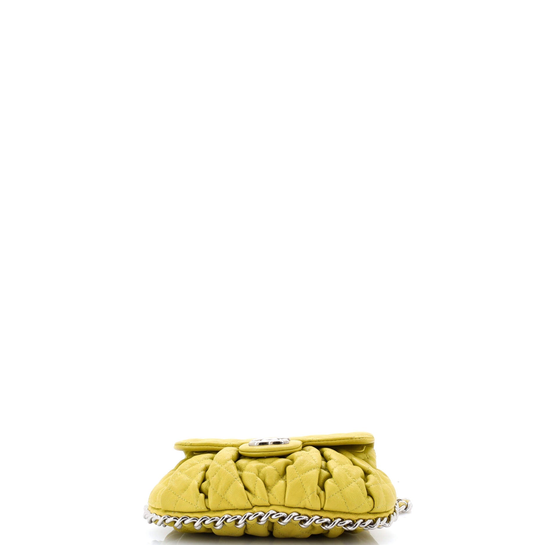 Chain Around Flap Bag Quilted Leather Small