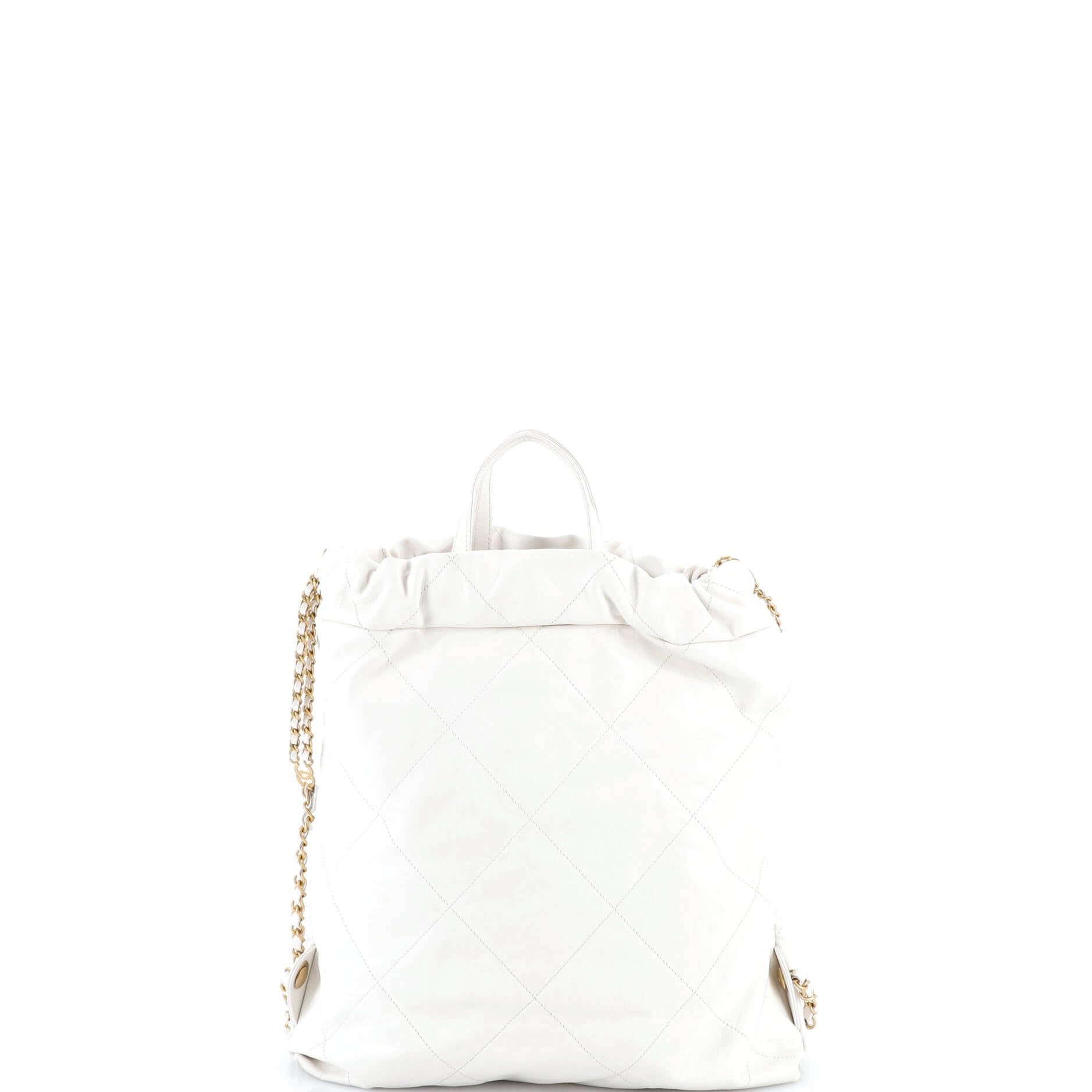 22 Chain Backpack Quilted Calfskin Large