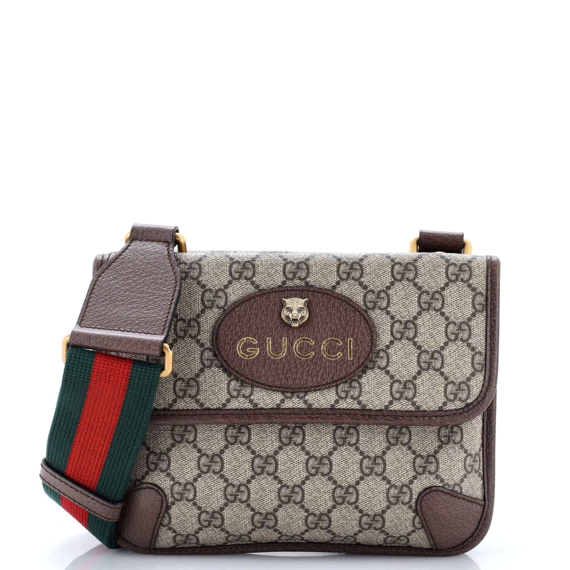 Neo Vintage Flap Messenger GG Coated Canvas Small
