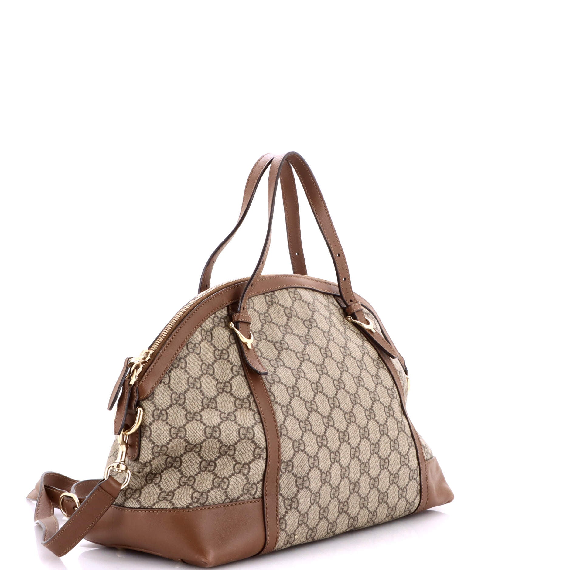 Nice Top Handle Bag GG Coated Canvas Large