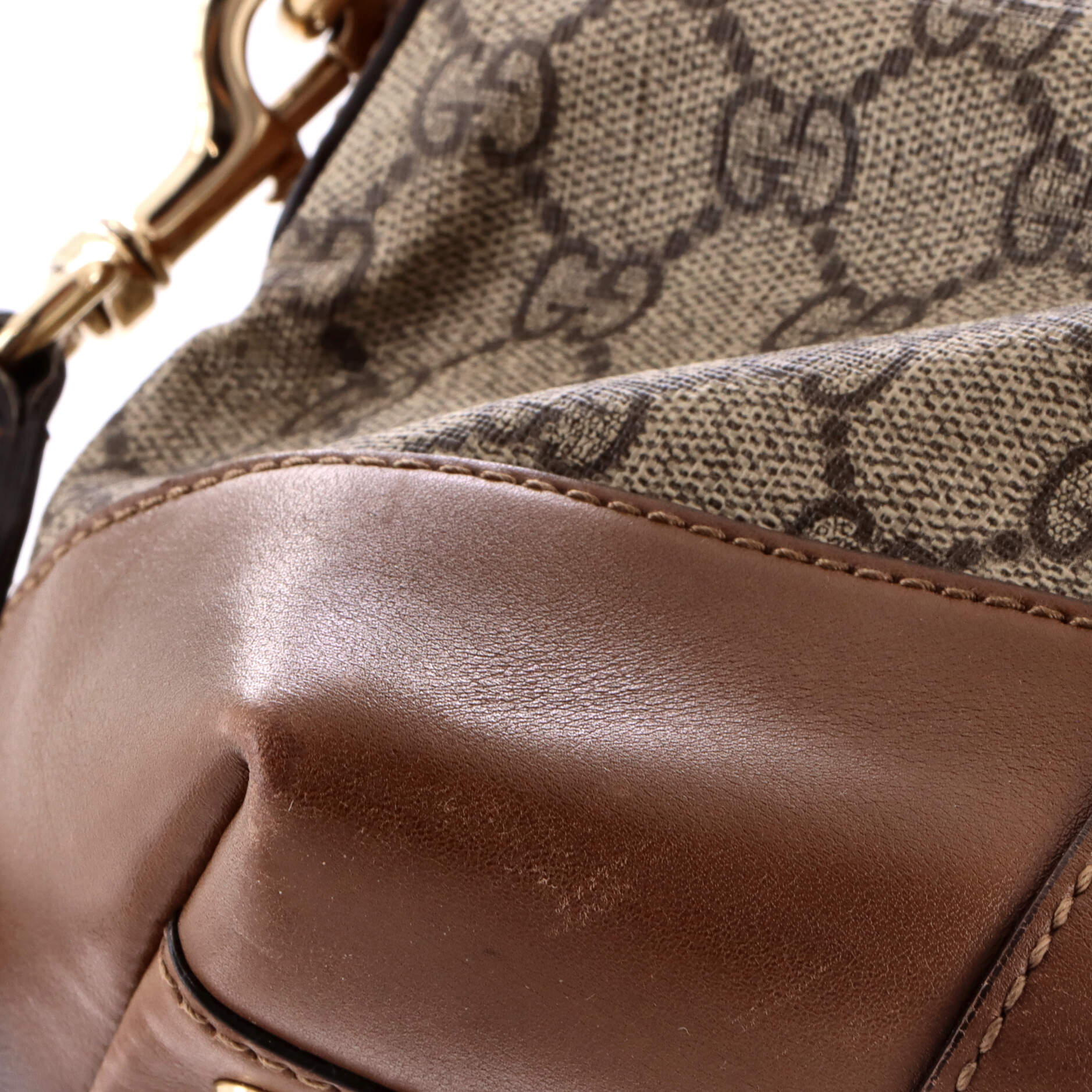 Nice Top Handle Bag GG Coated Canvas Large