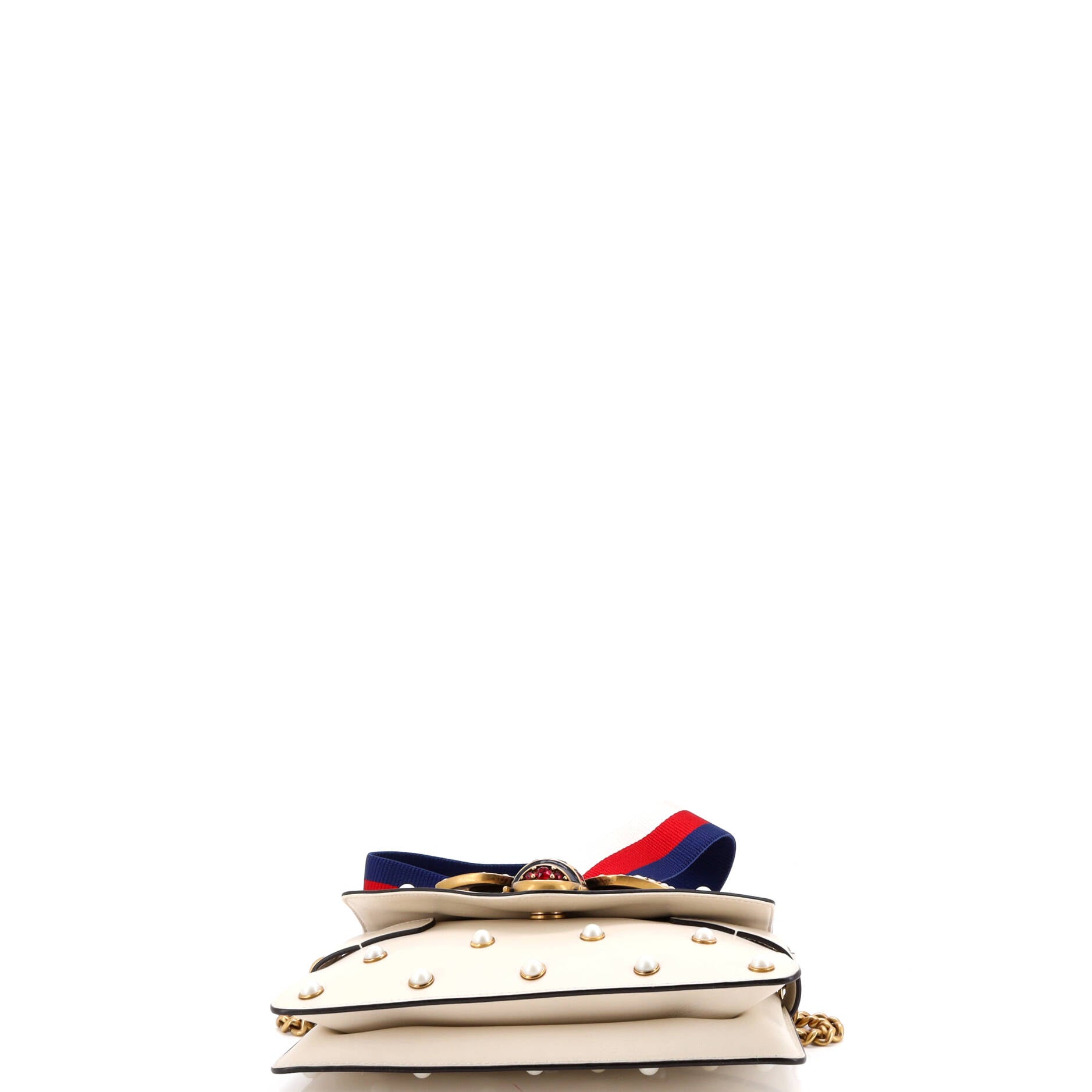 Broadway Pearly Bee Shoulder Bag Embellished Leather Mini
