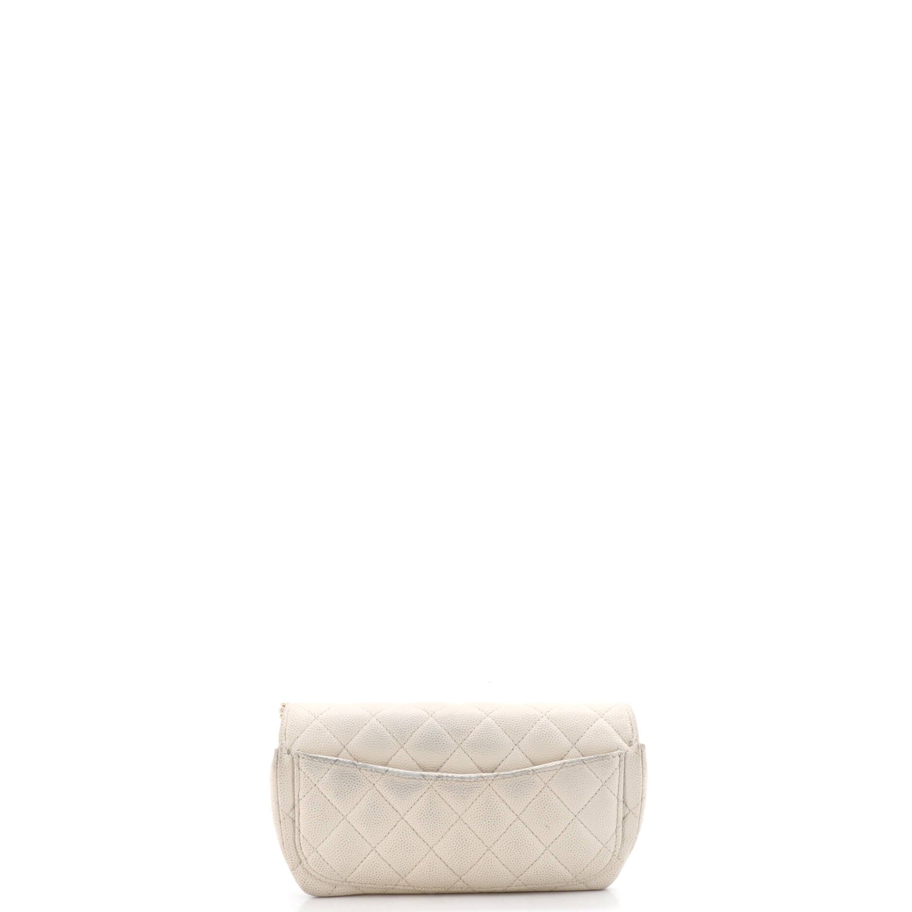 Classic Sunglasses Case with Chain Quilted Caviar