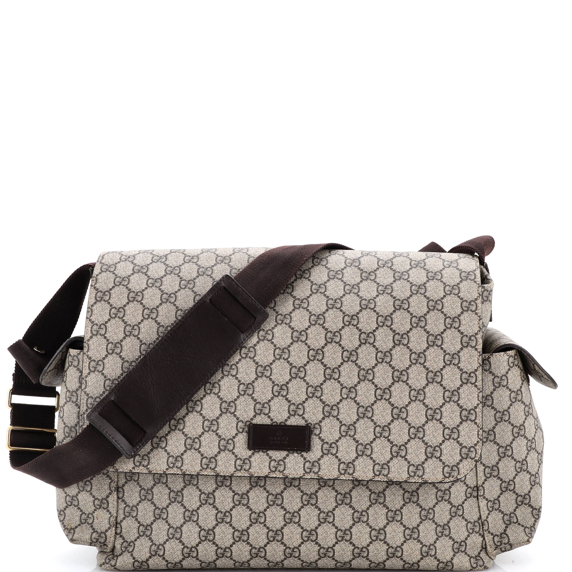 Diaper Bag GG Coated Canvas