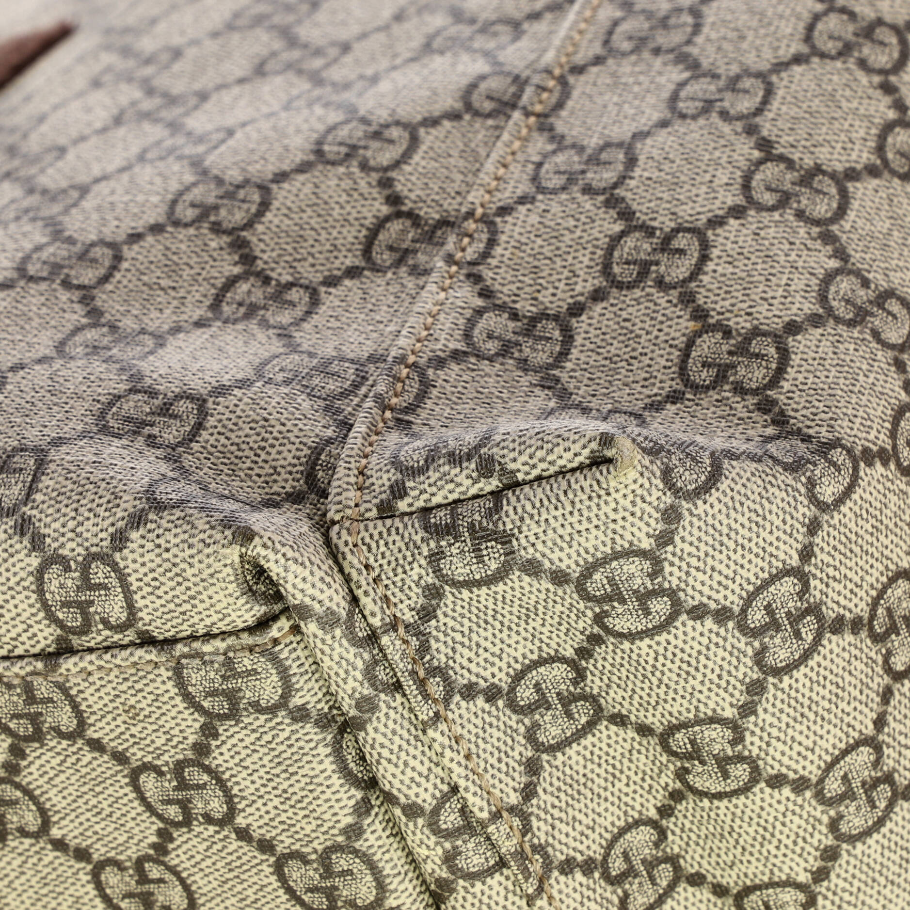 Diaper Bag GG Coated Canvas