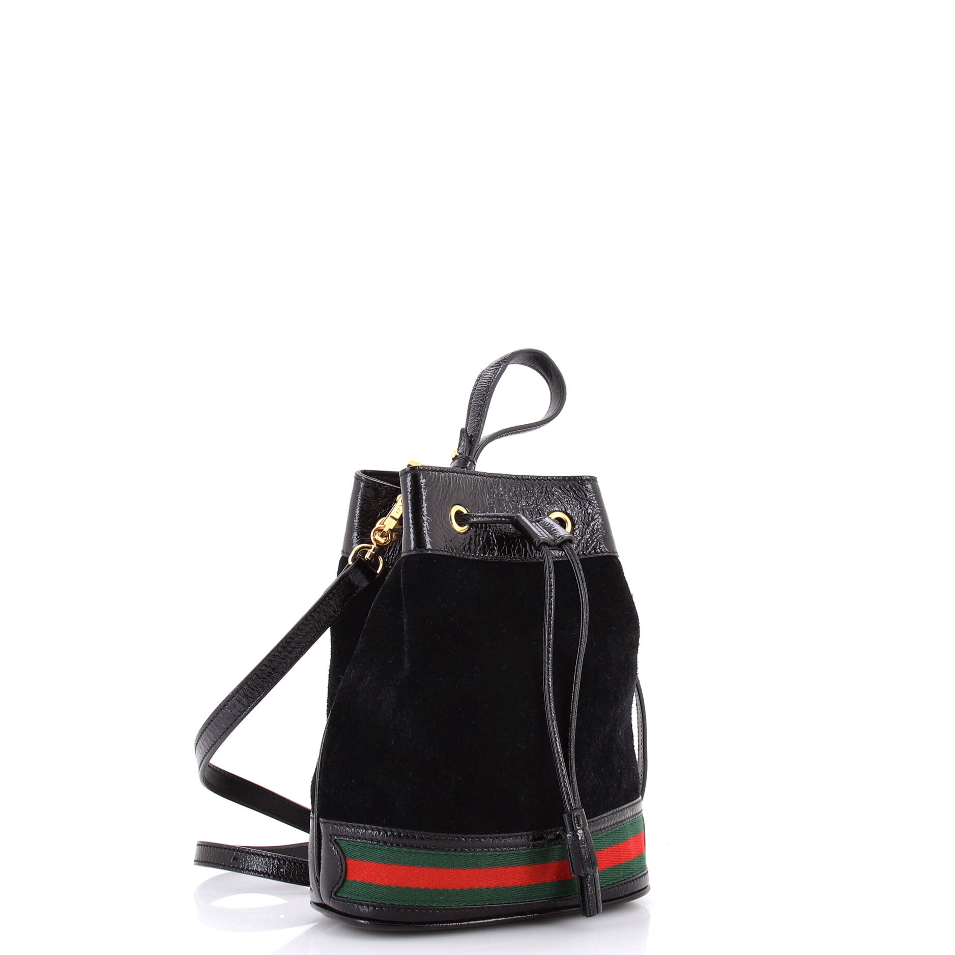 Ophidia Bucket Bag Suede Small