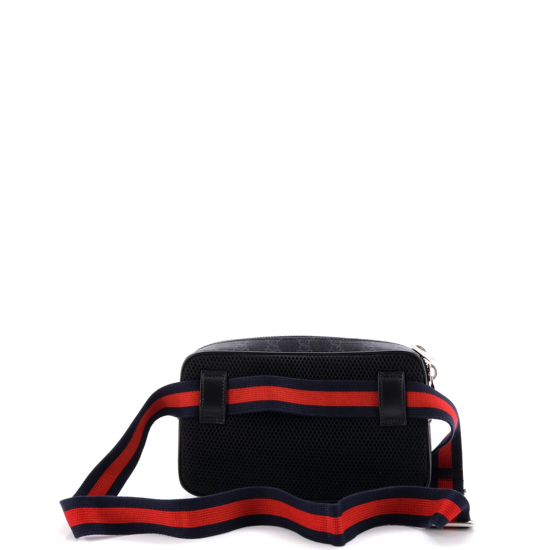 Web Zip Belt Bag GG Coated Canvas Small