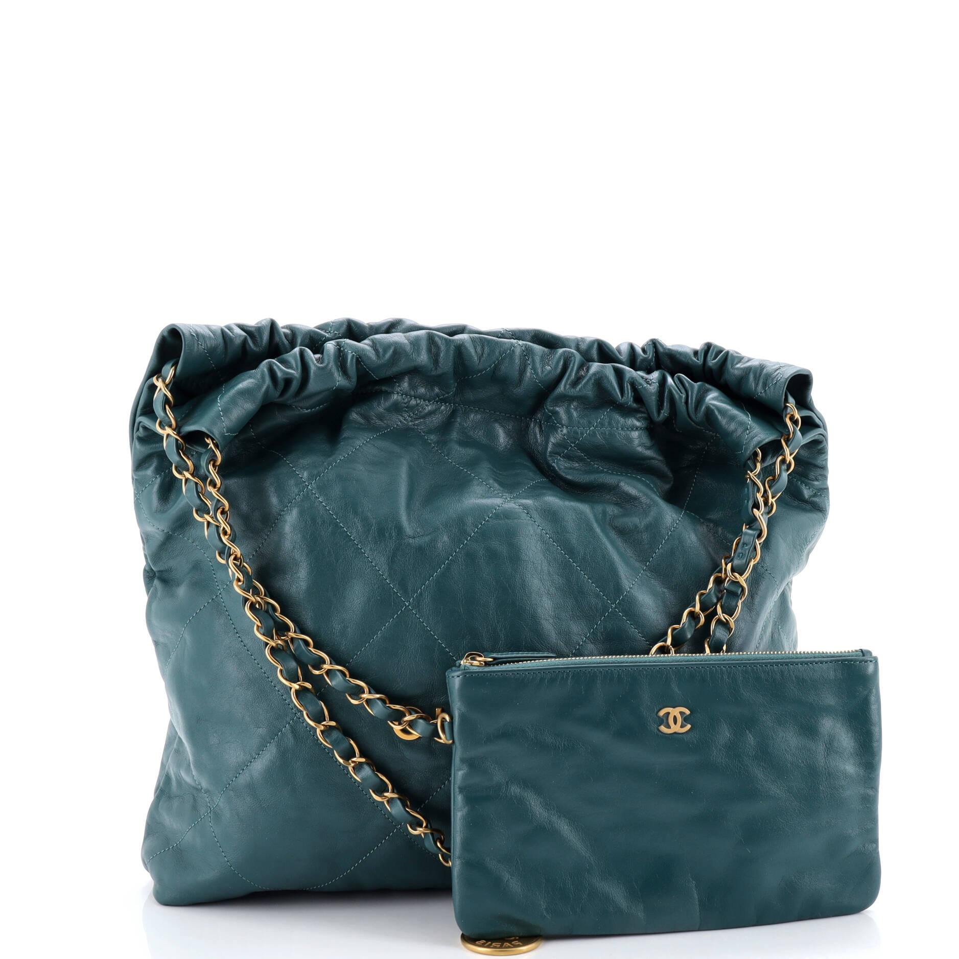 22 Chain Hobo Quilted Calfskin Medium