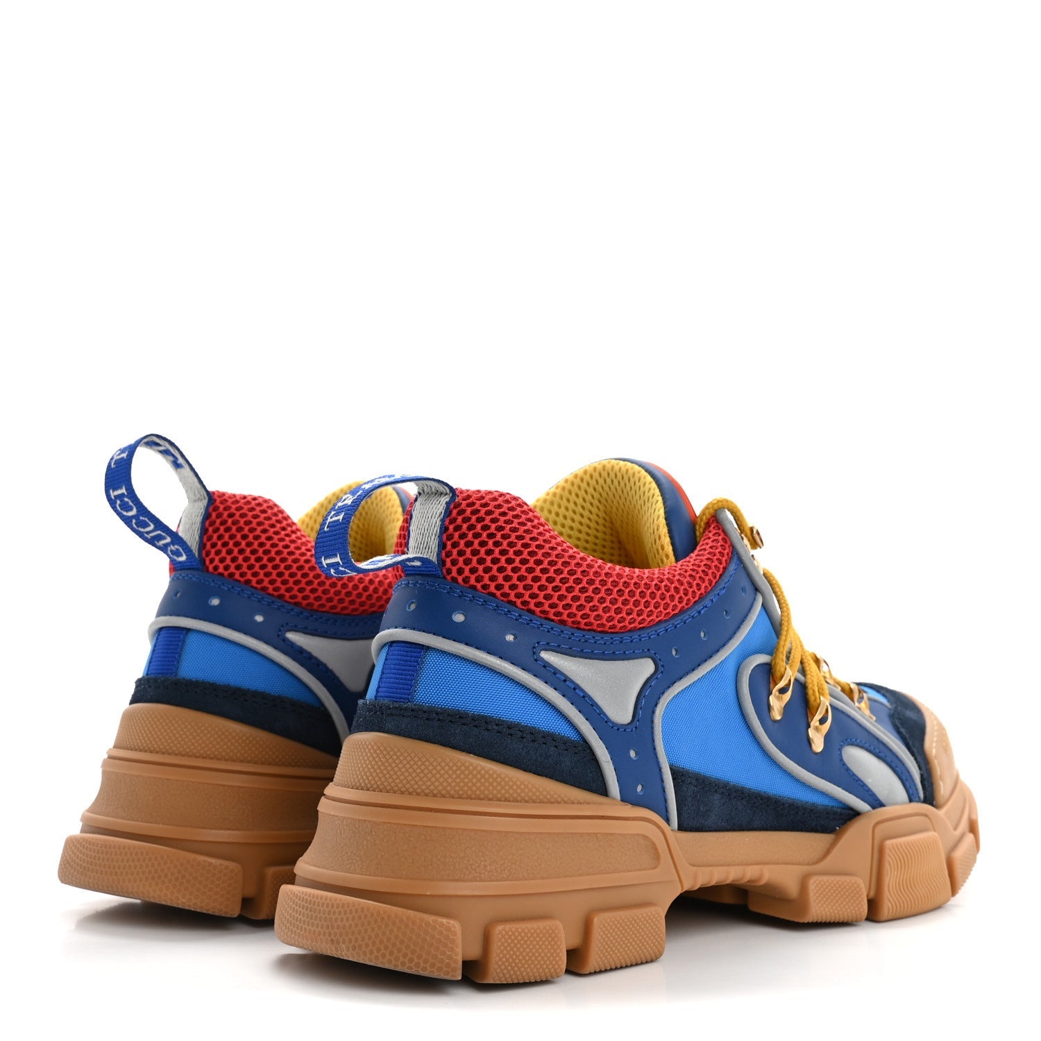 X SEGA Nylon Suede Calfskin Mens Flashtrek Sneakers 7 Bright Splash