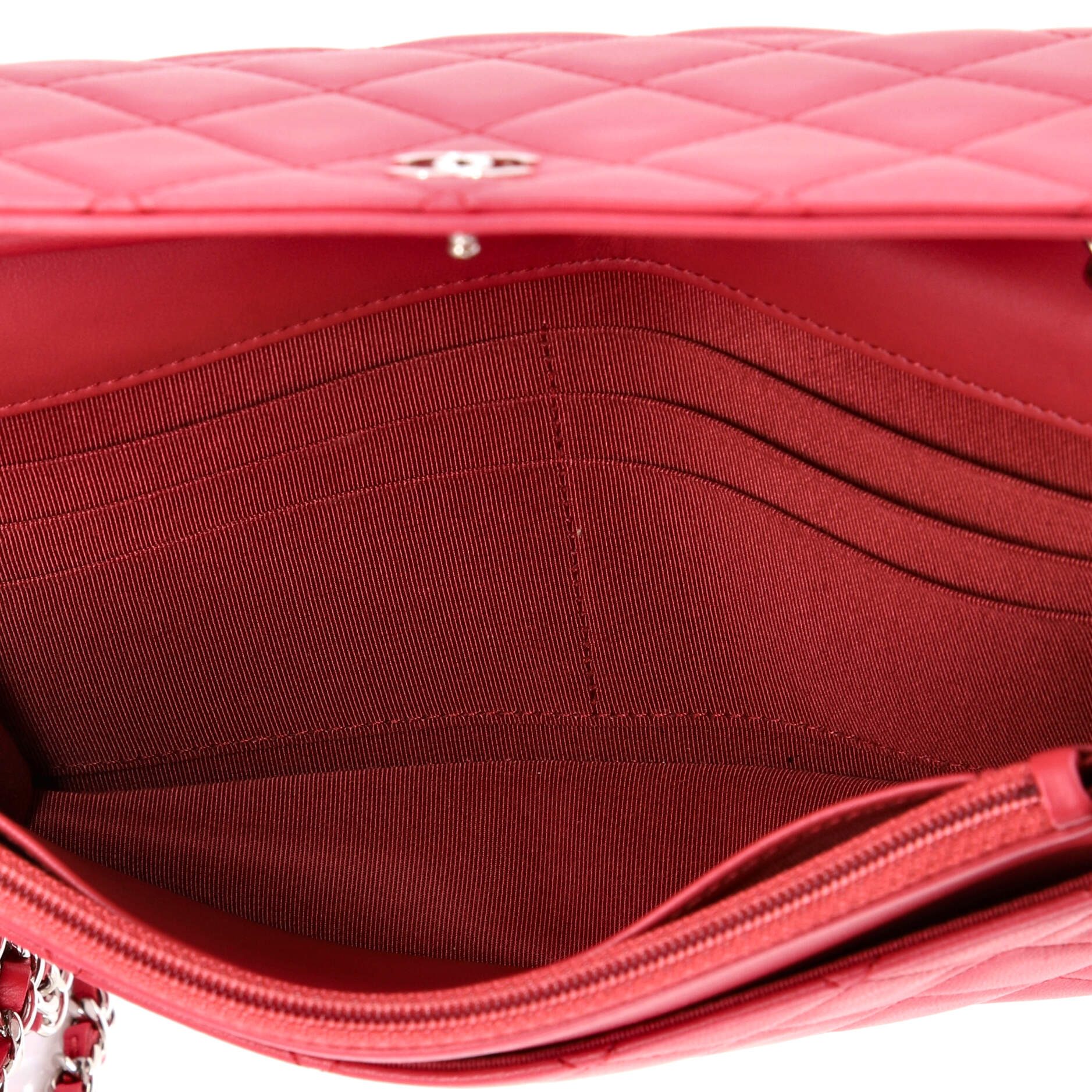 Wallet on Chain Quilted Lambskin