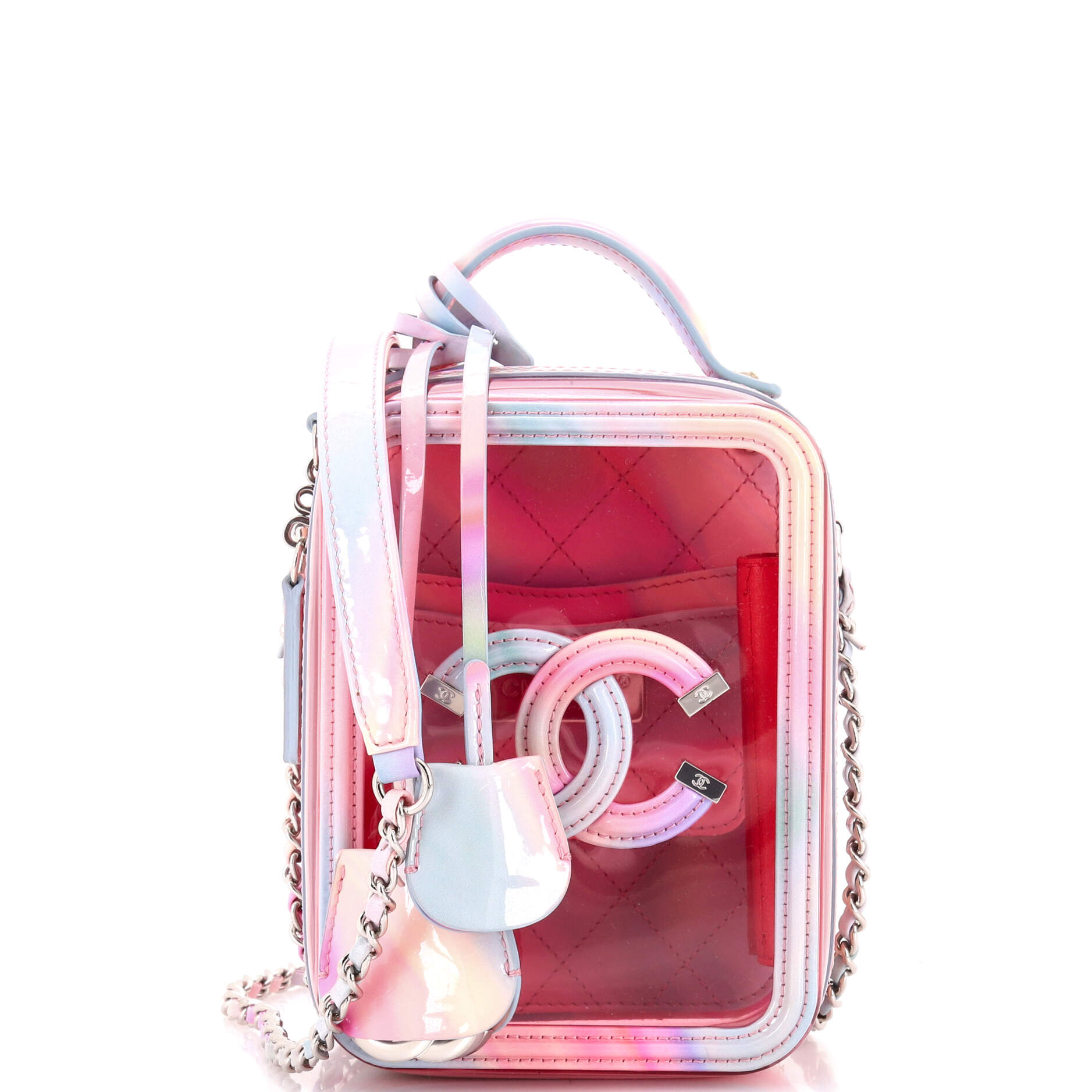 Filigree Vertical Vanity Case PVC with Lambskin