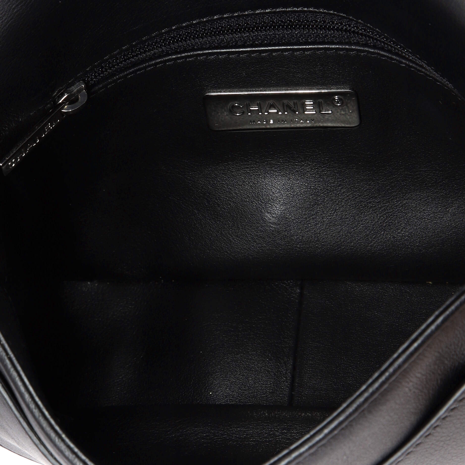 Two Tone Envelope Flap Bag Quilted Calfskin Small