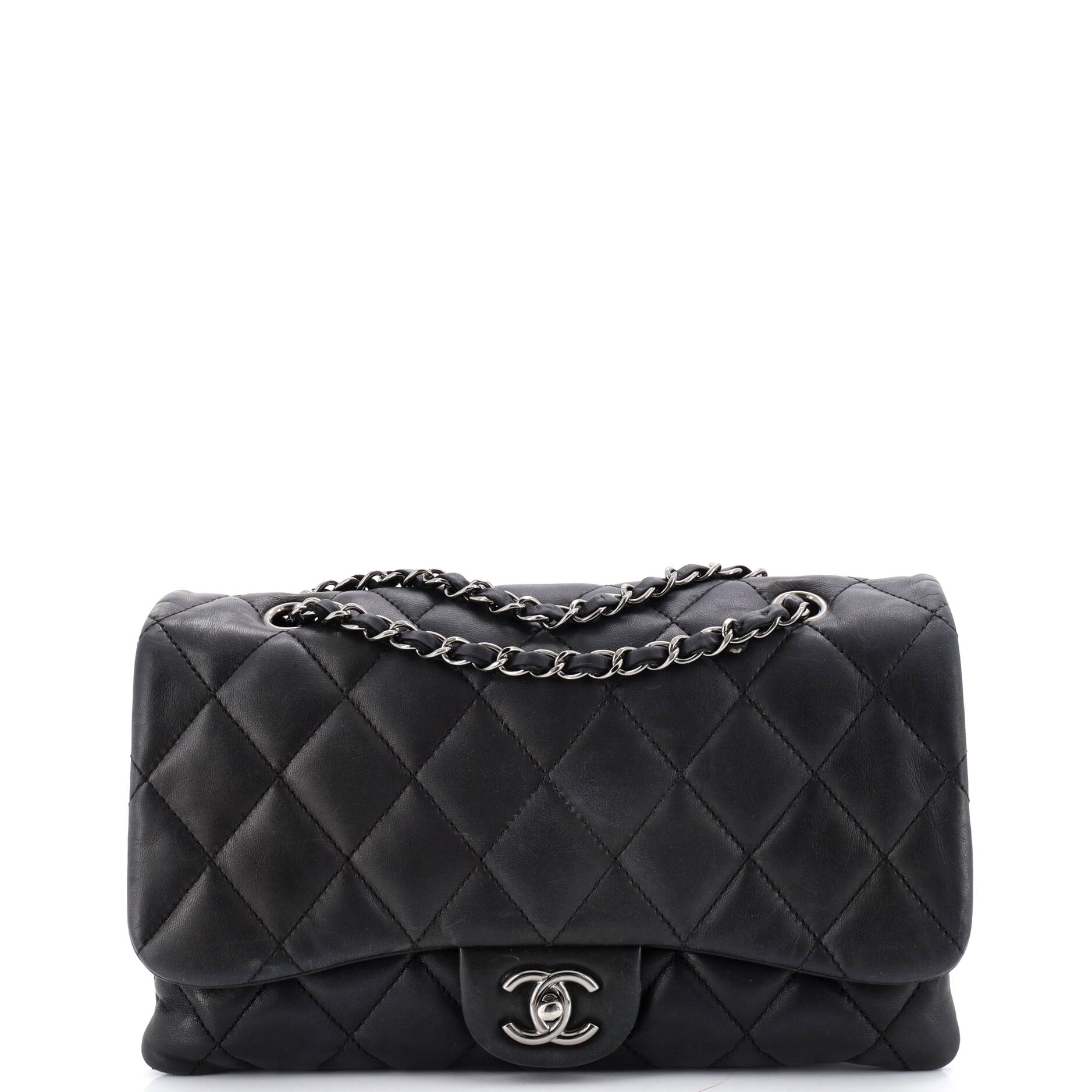 3 Flap Bag Quilted Lambskin Jumbo