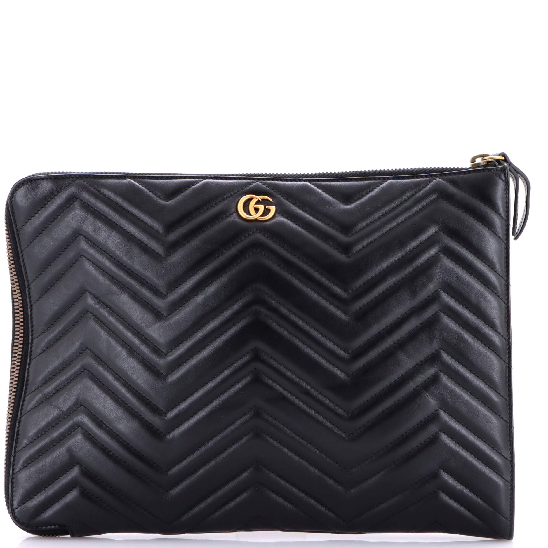 GG Marmont Portfolio Clutch Matelasse Leather