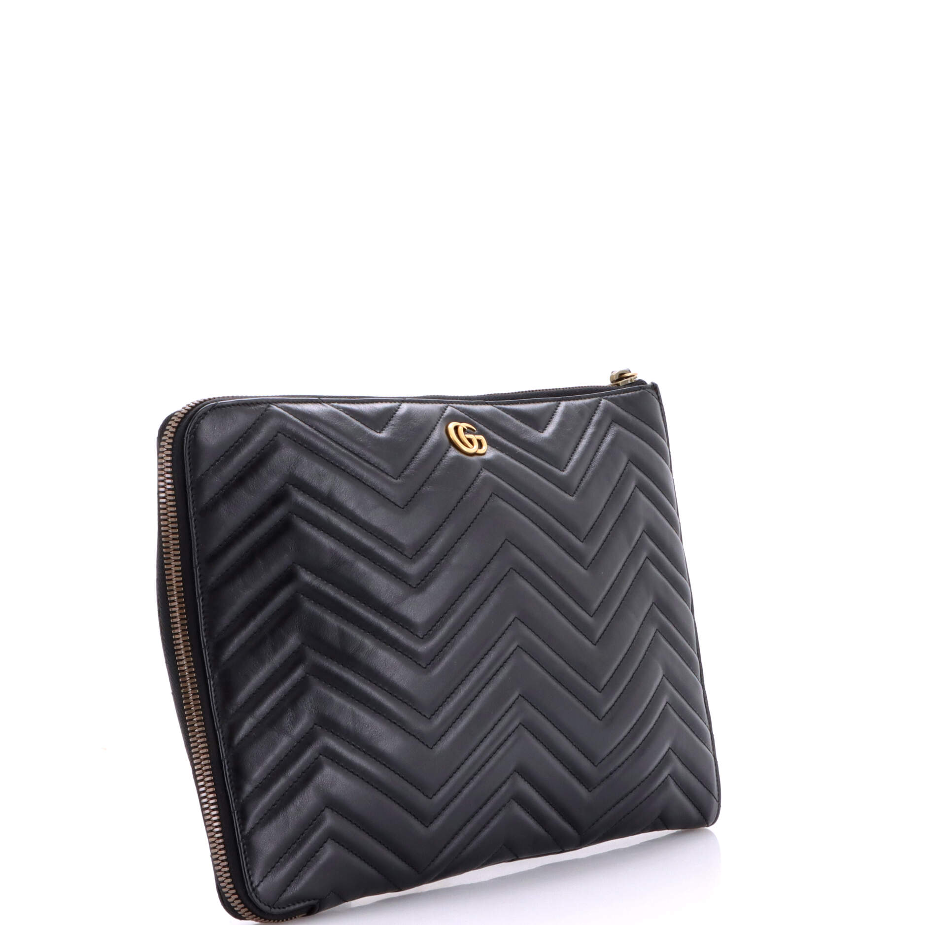 GG Marmont Portfolio Clutch Matelasse Leather