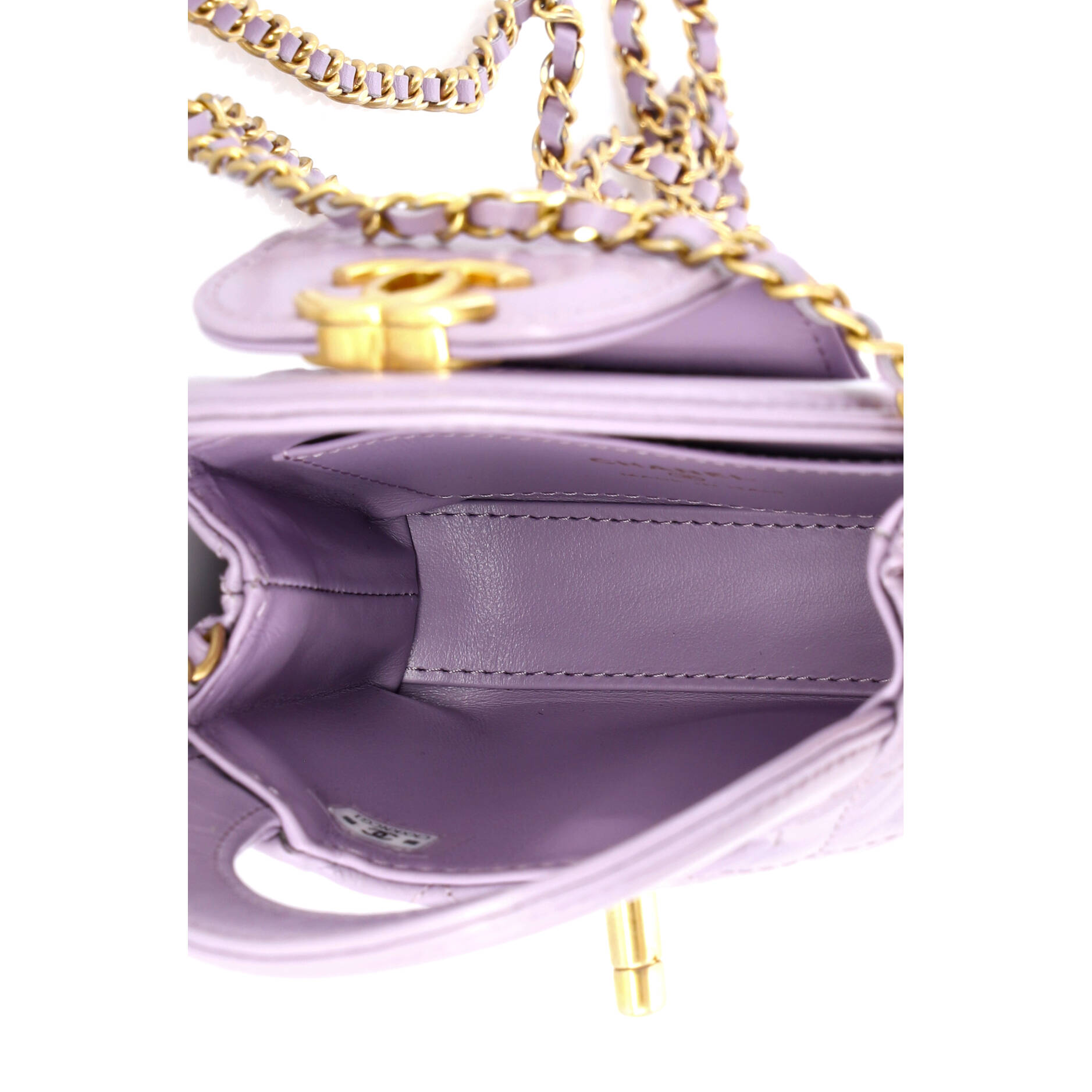Kelly Top Handle Shopping Bag Quilted Shiny Aged Calfskin Nano