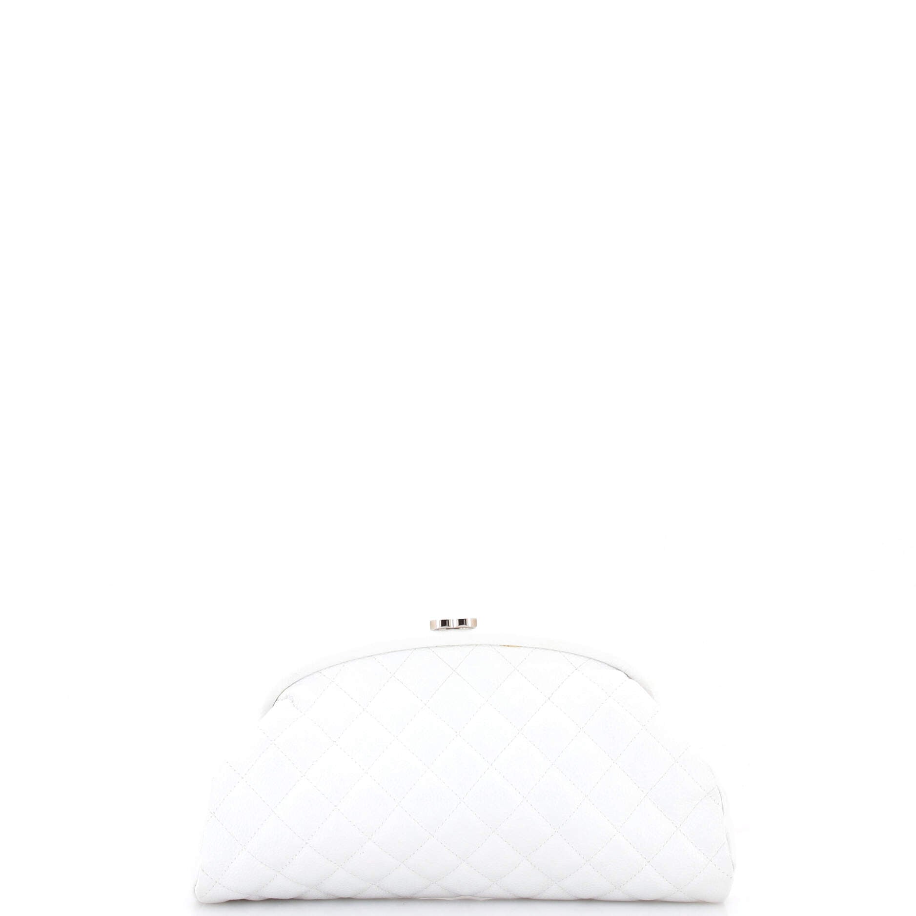 Timeless Clutch Quilted Caviar