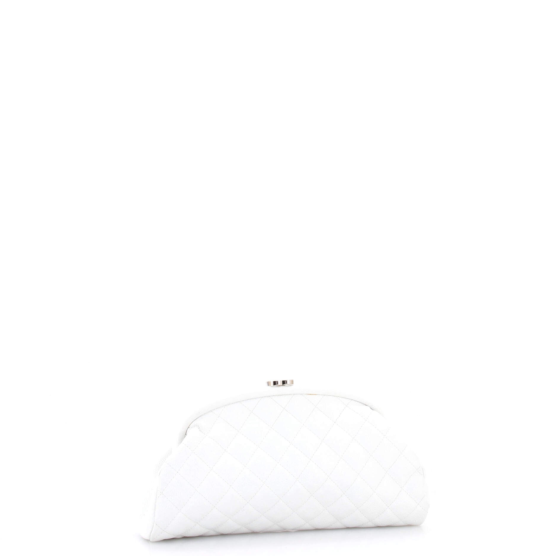 Timeless Clutch Quilted Caviar