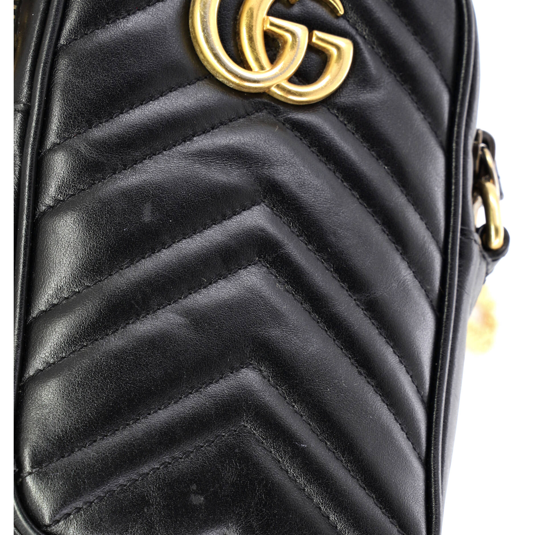 GG Marmont Vertical Phone Crossbody Bag Matelasse Leather Mini