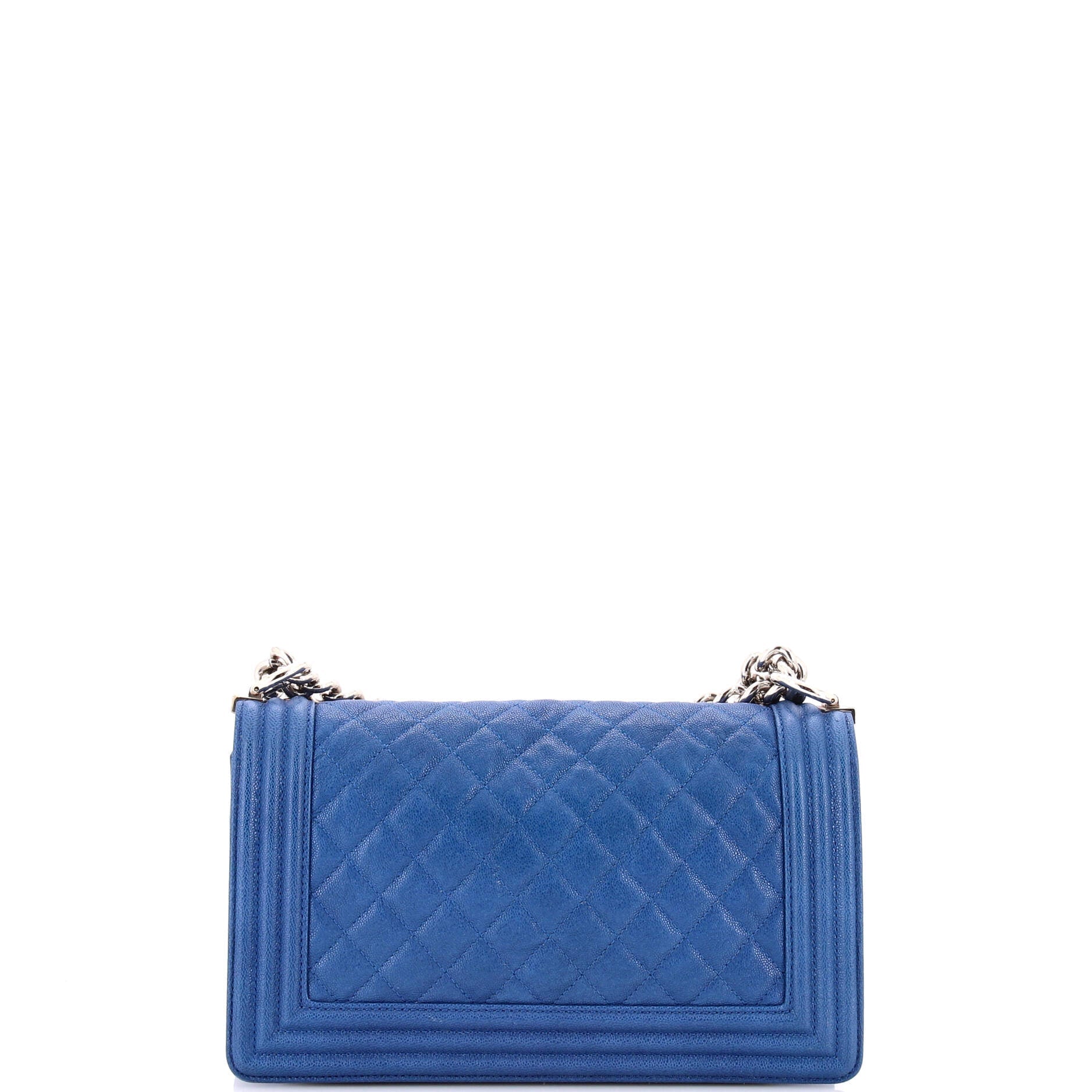 Boy Flap Bag Quilted Caviar Old Medium