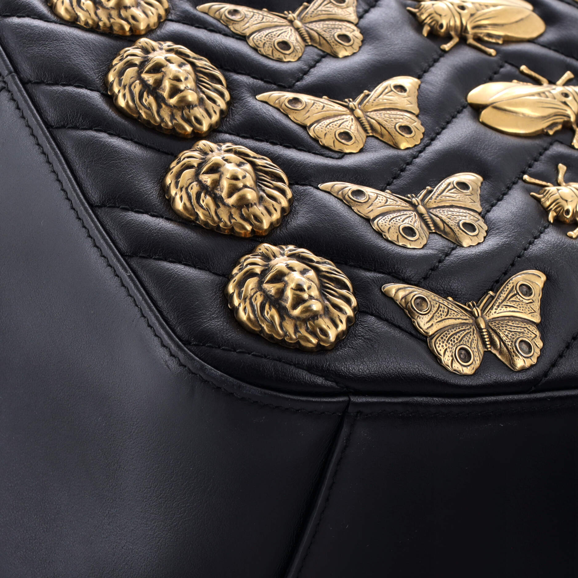 GG Marmont Backpack Embellished Matelasse Leather Small