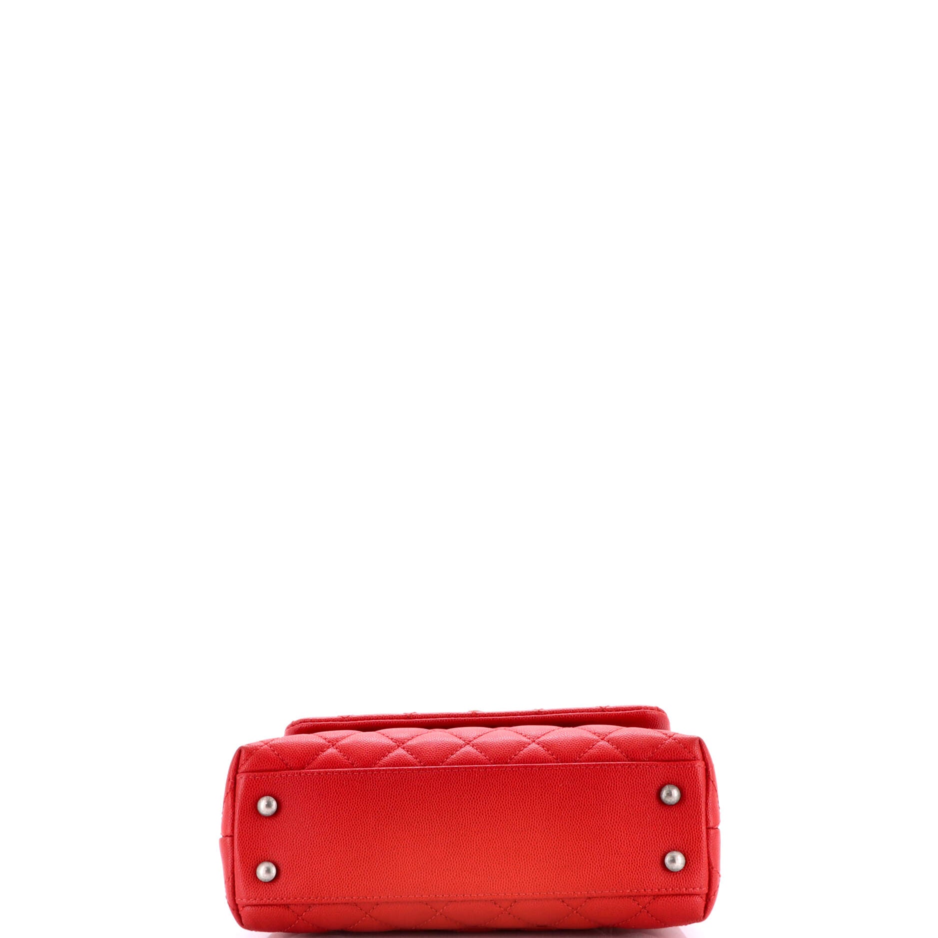 Coco Top Handle Bag Quilted Caviar Mini