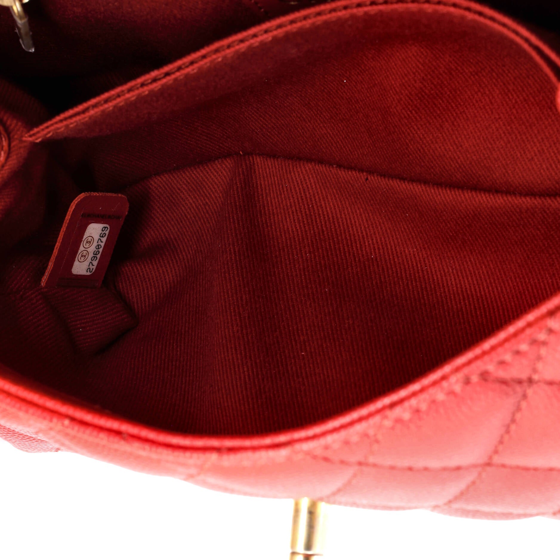 Coco Top Handle Bag Quilted Caviar with Lizard Mini