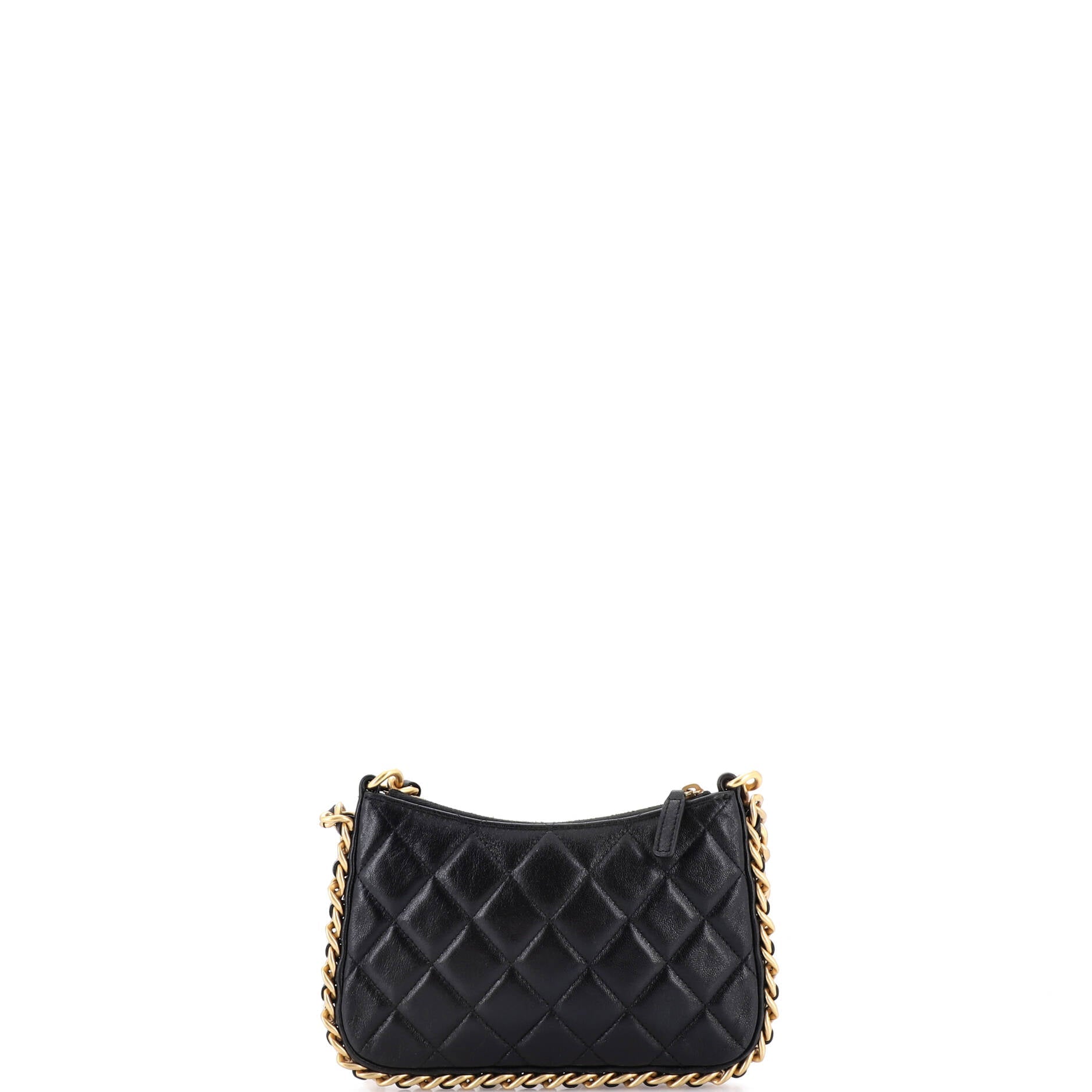 CC Chain Around Hobo Quilted Lambskin Mini