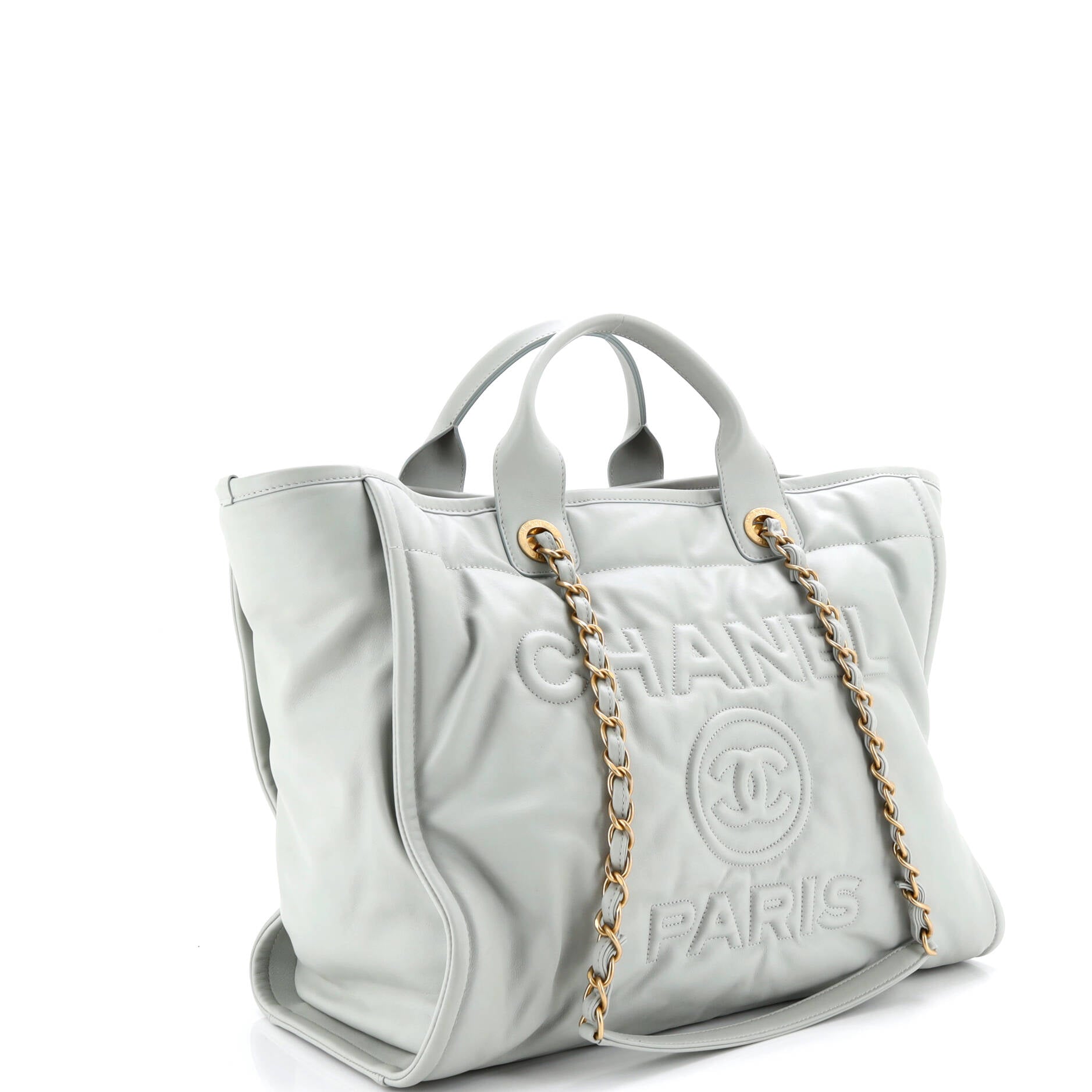 Deauville NM Tote Embossed Calfskin Medium