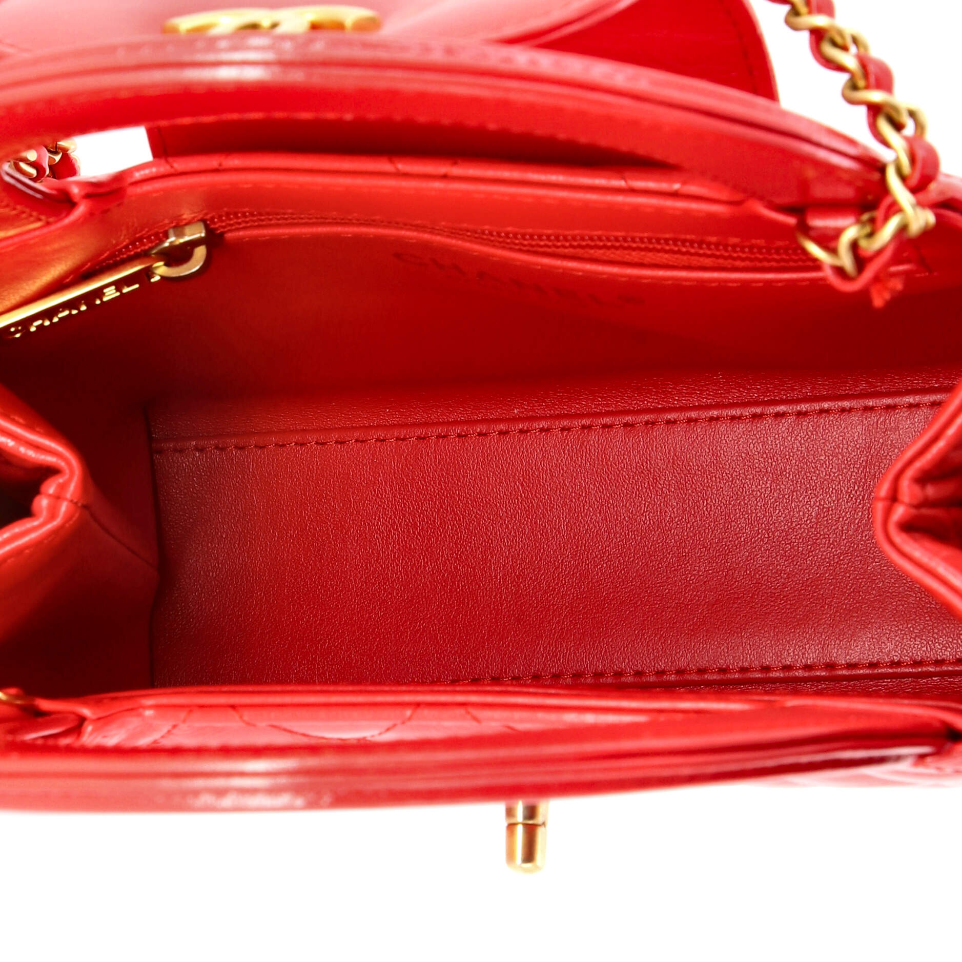 Kelly Top Handle Shopping Bag Quilted Shiny Aged Calfskin Mini
