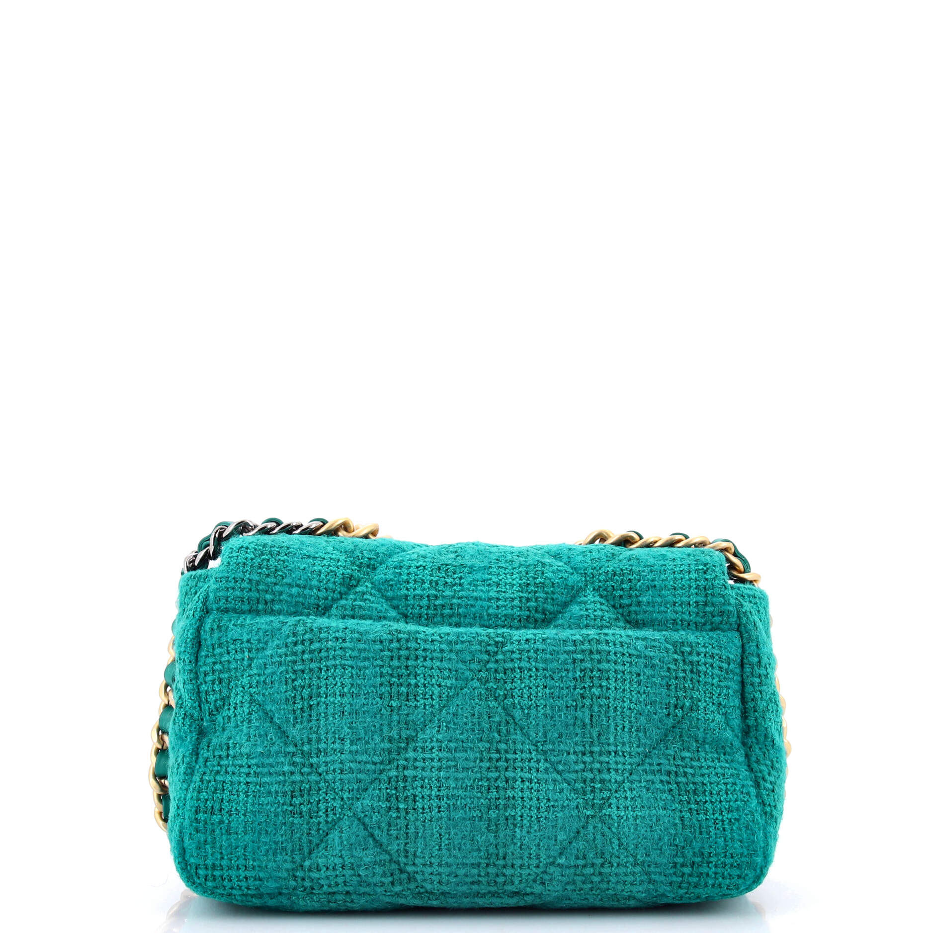 19 Flap Bag Quilted Tweed Medium
