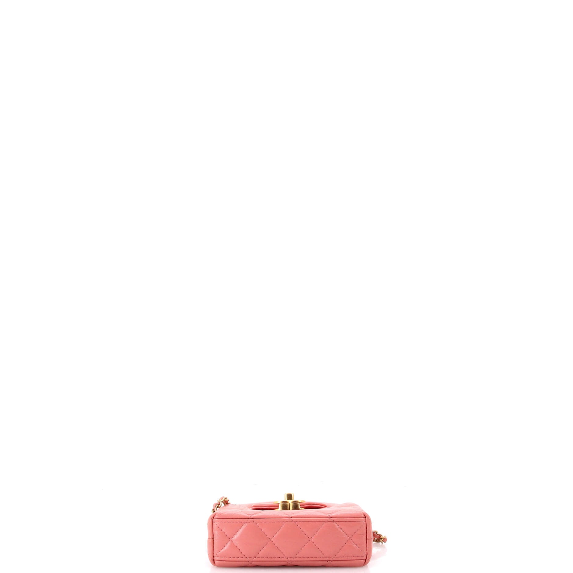 Kelly Top Handle Shopping Bag Quilted Shiny Aged Calfskin Nano