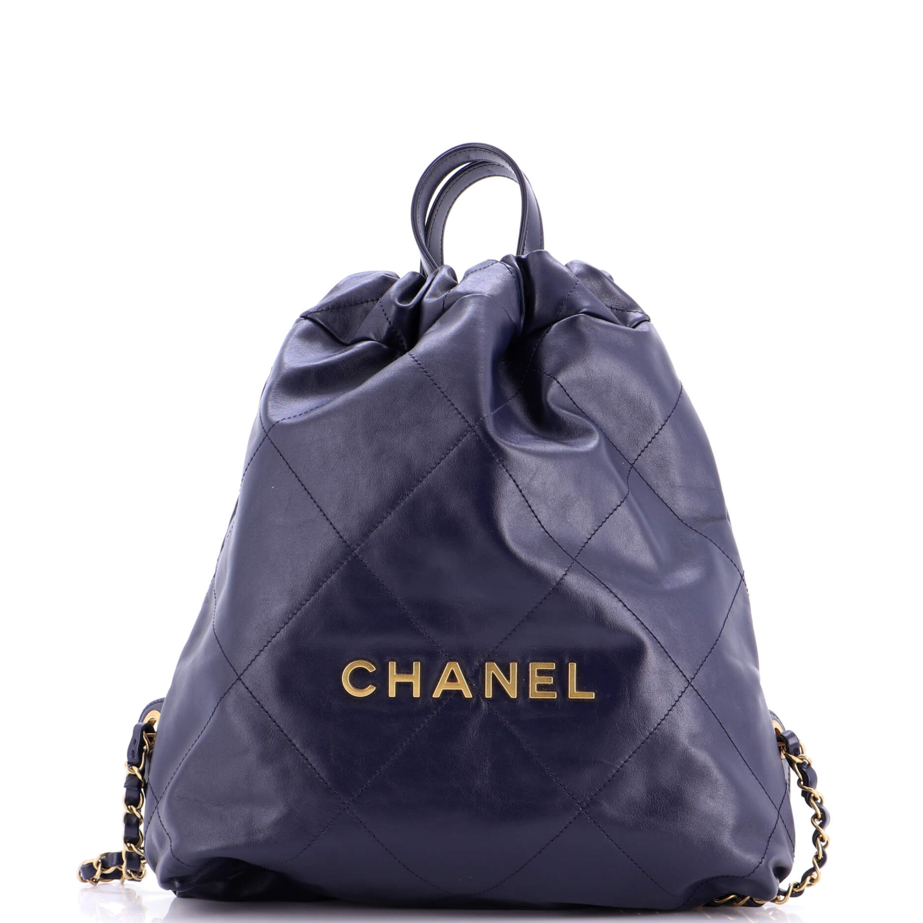 22 Chain Backpack Quilted Calfskin Medium