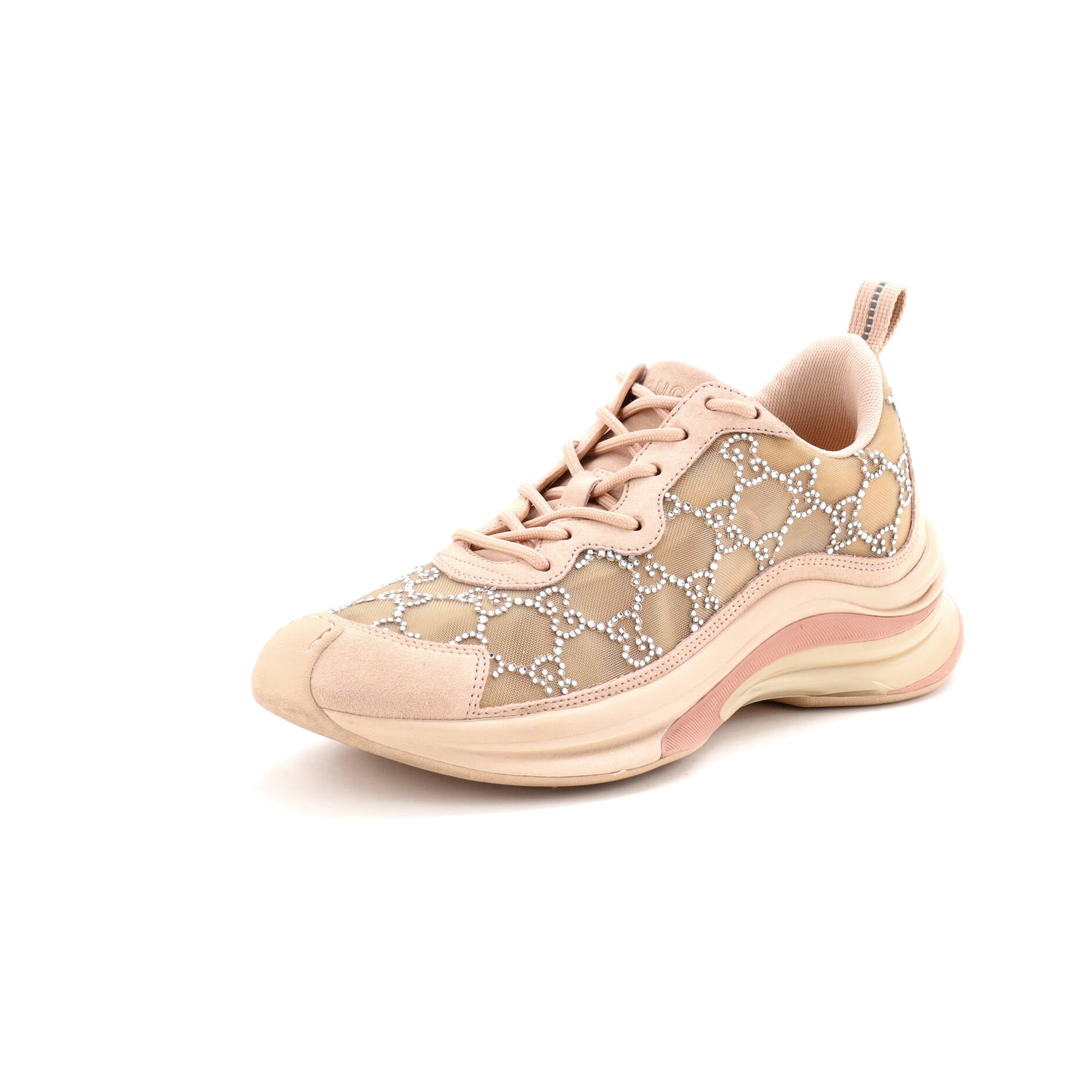Women's Run Sneakers Crystal GG Embellished Mesh