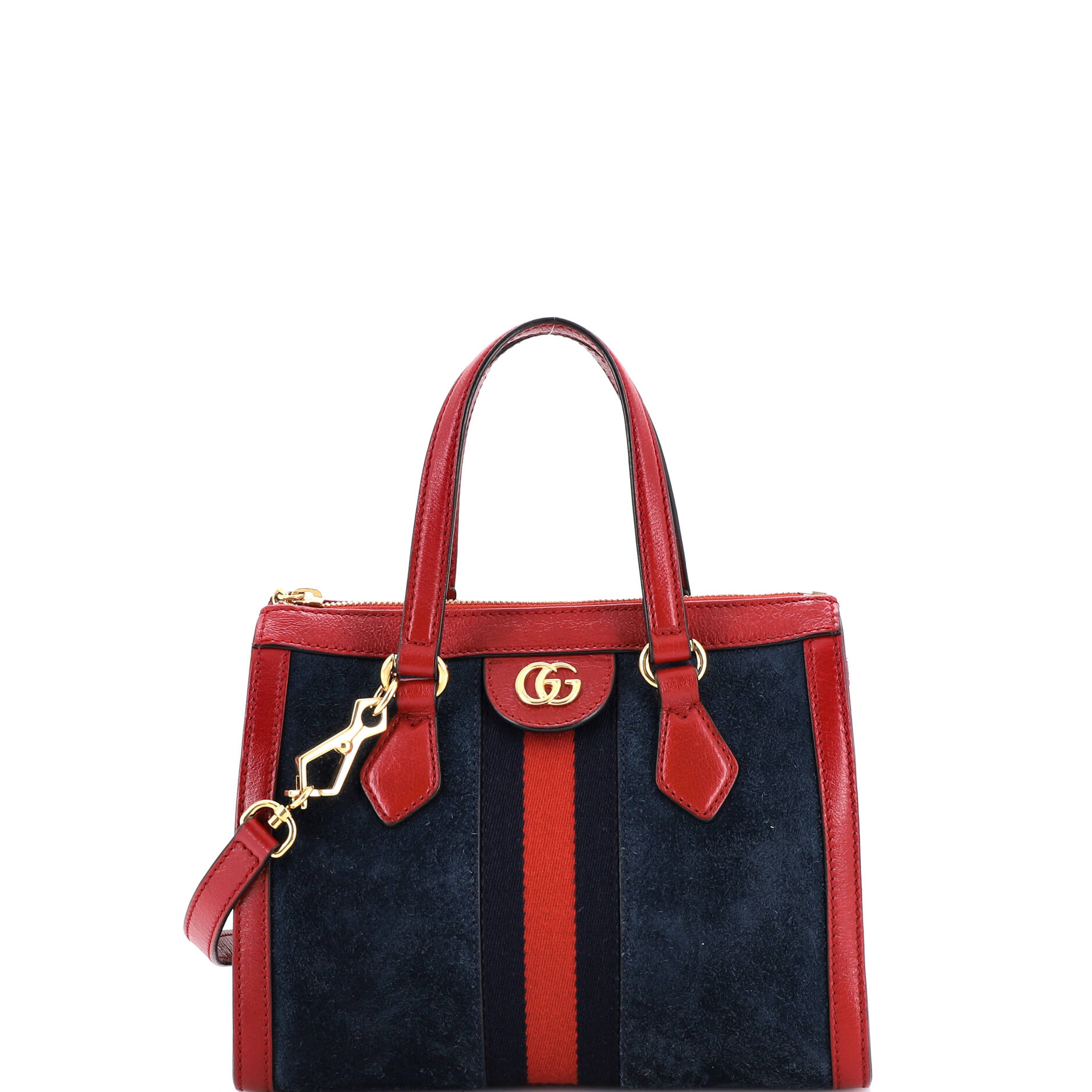 Ophidia Top Handle Tote Suede Small