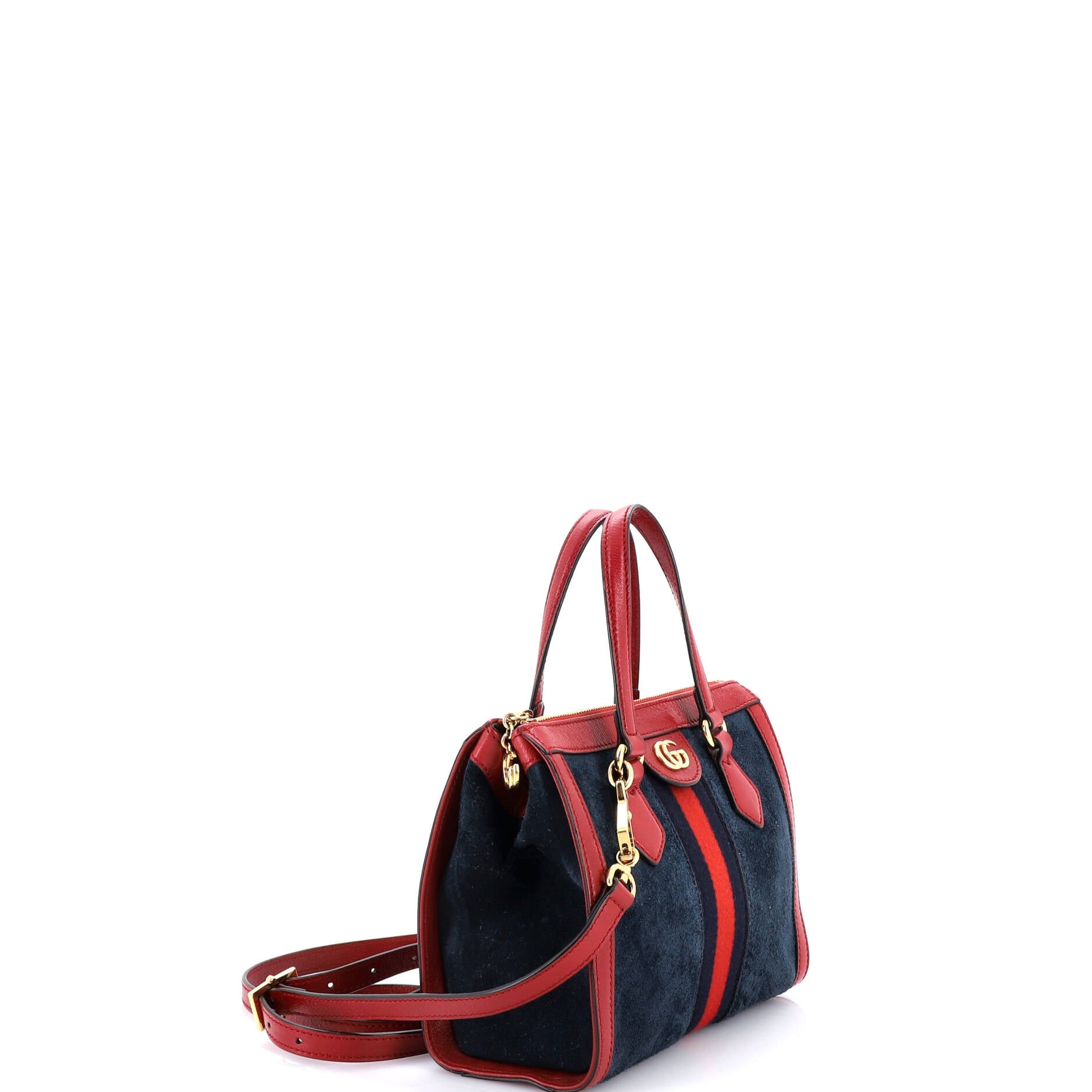 Ophidia Top Handle Tote Suede Small
