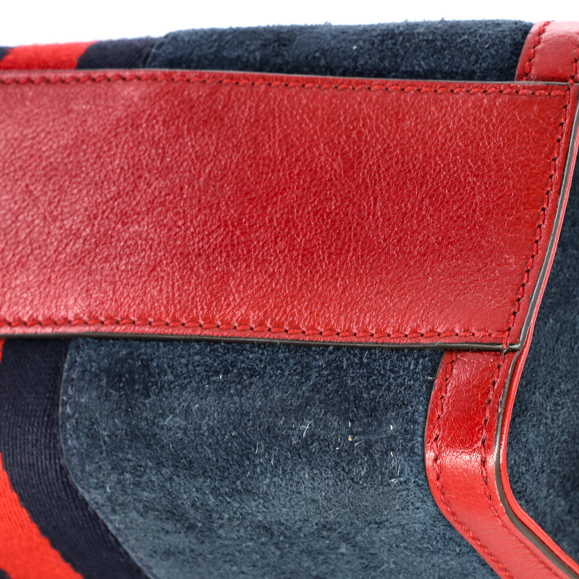 Ophidia Top Handle Tote Suede Small