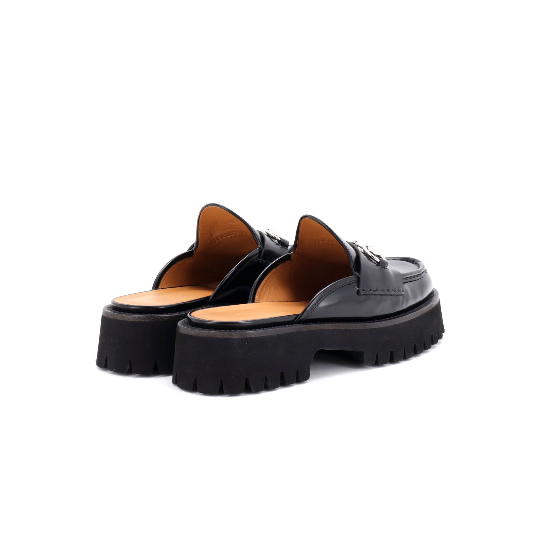 Women's Horsebit Flatform Mules Leather