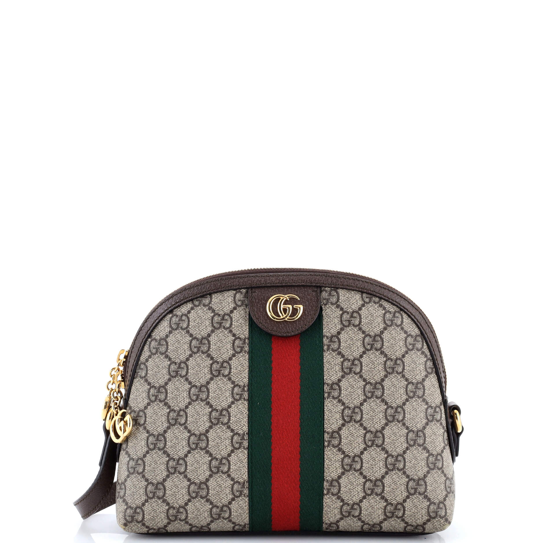 Ophidia Dome Shoulder Bag GG Coated Canvas Small