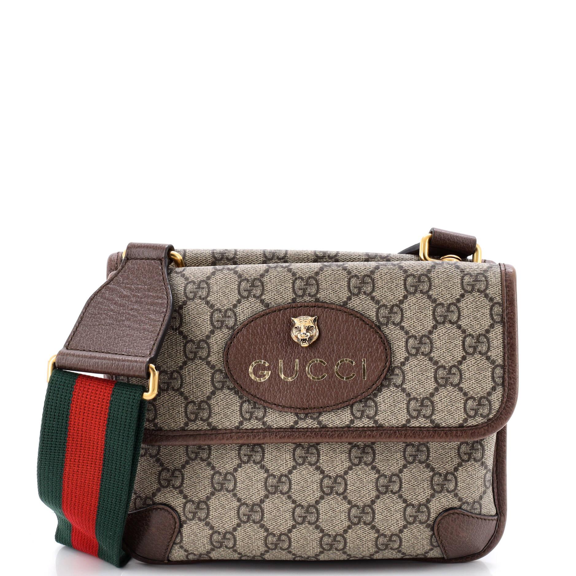 Neo Vintage Flap Messenger GG Coated Canvas Small