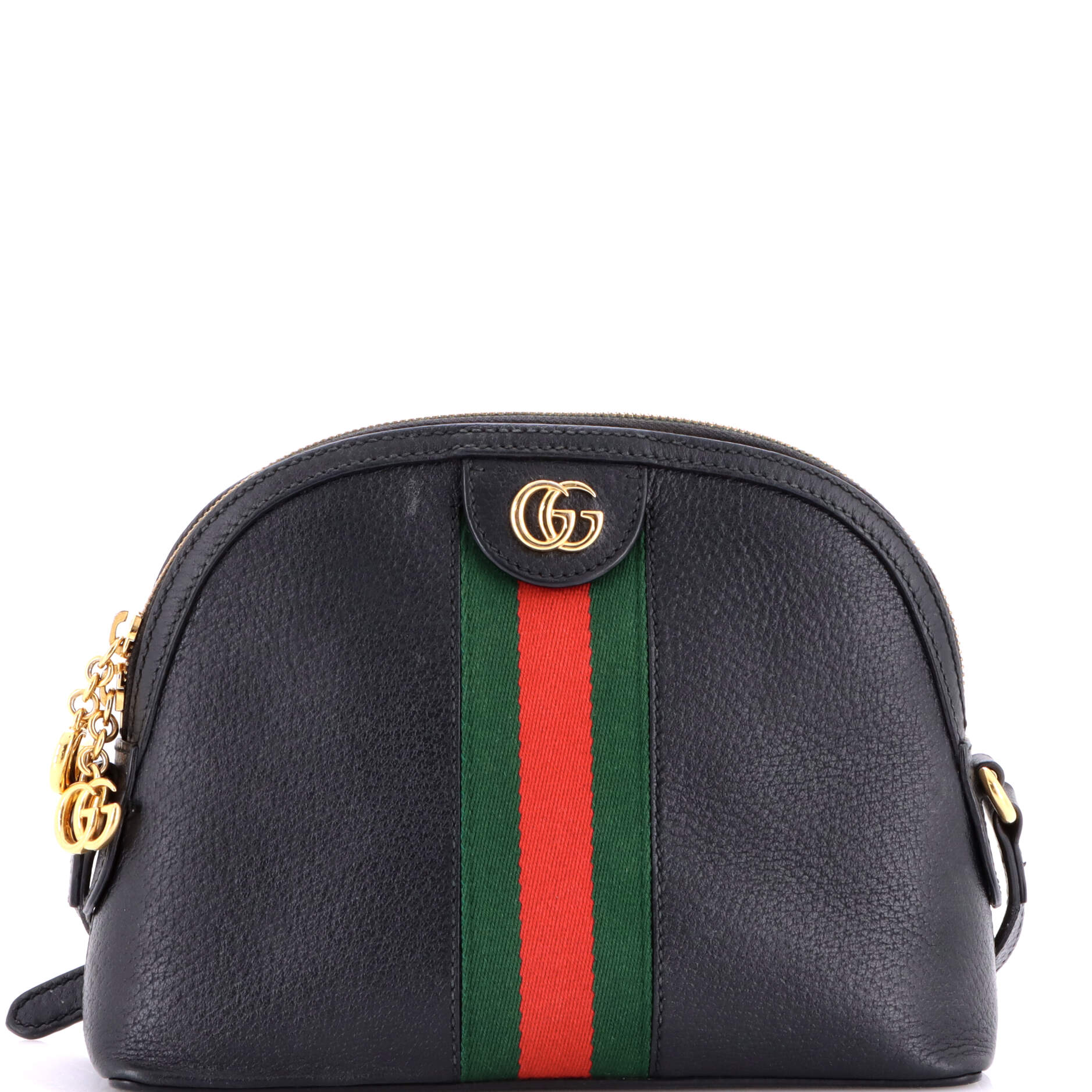 Ophidia Dome Shoulder Bag Leather Small